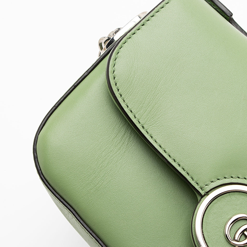 Gucci Calfskin Petite GG Mini Shoulder Bag