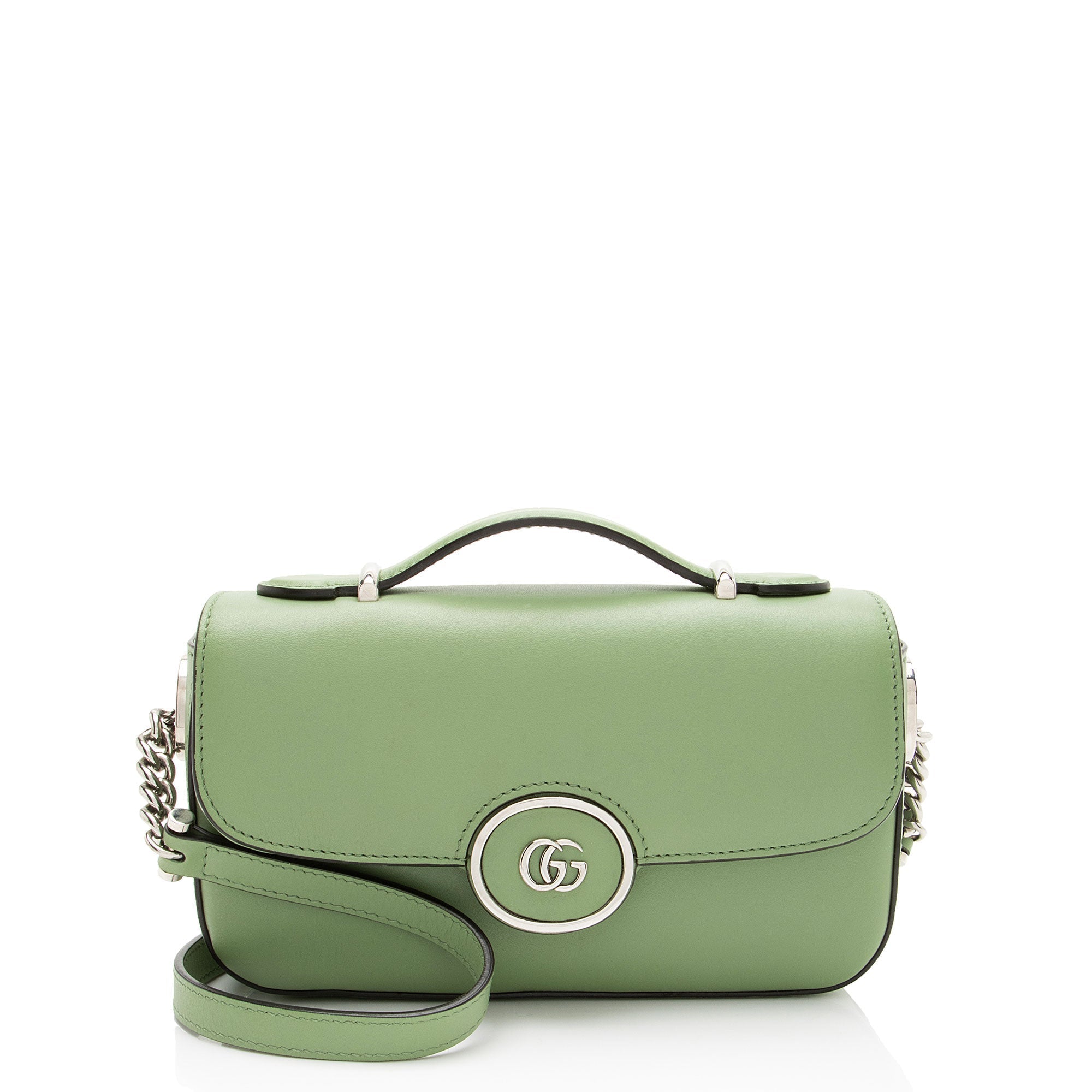 Gucci Calfskin Petite GG Mini Shoulder Bag