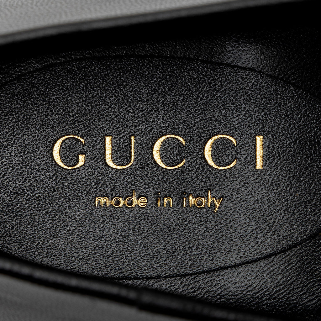 Gucci Calfskin Python Bow Interlocking G Ballet Flats - Size 8.5 / 38.5 (SHF-5ByMfh)