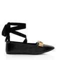Gucci Calfskin Python Bow Interlocking G Ballet Flats - Size 8.5 / 38.5 (SHF-5ByMfh)