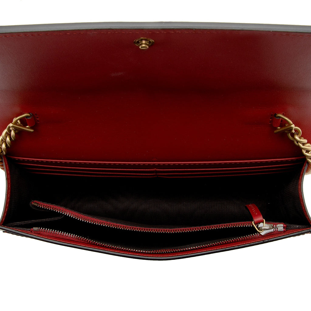 Gucci Calfskin Queen Margaret Wallet on Chain Bag (SHF-XxvjVv)