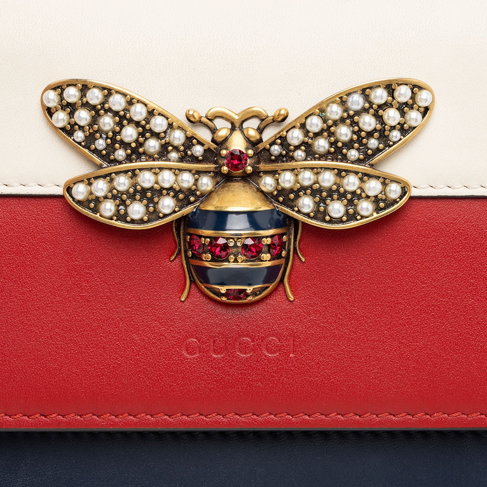 Gucci Calfskin QueLB Margaret Wallet on Chain