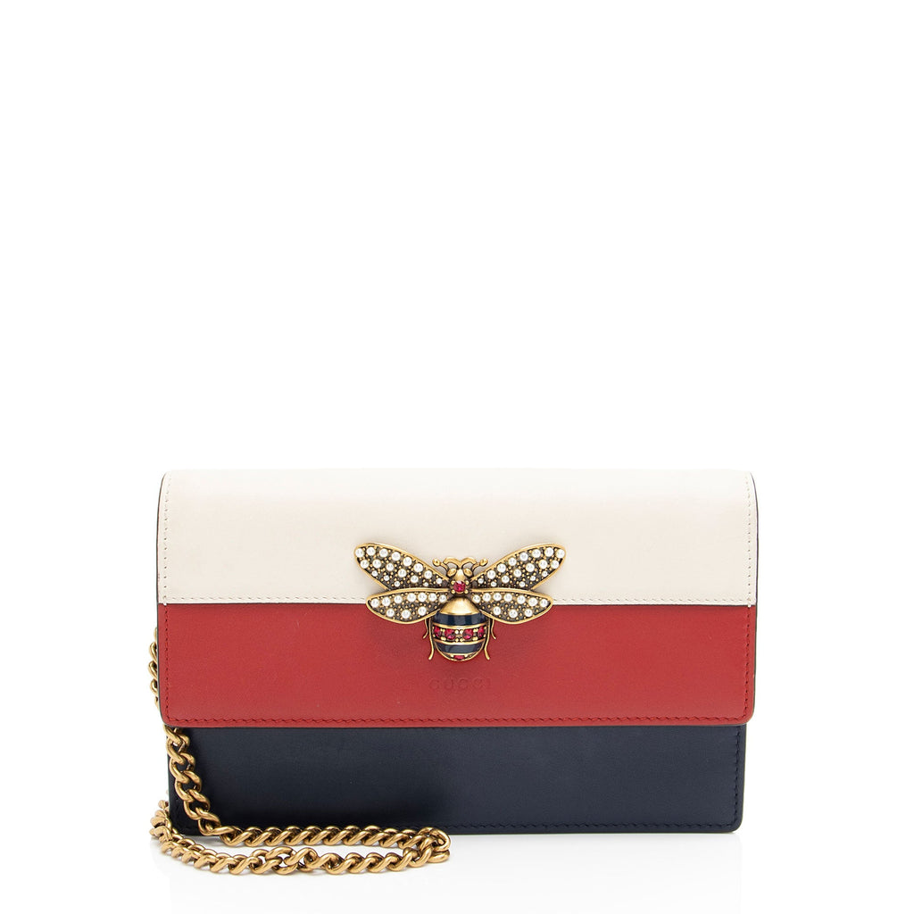 Gucci Calfskin QueLB Margaret Wallet on Chain
