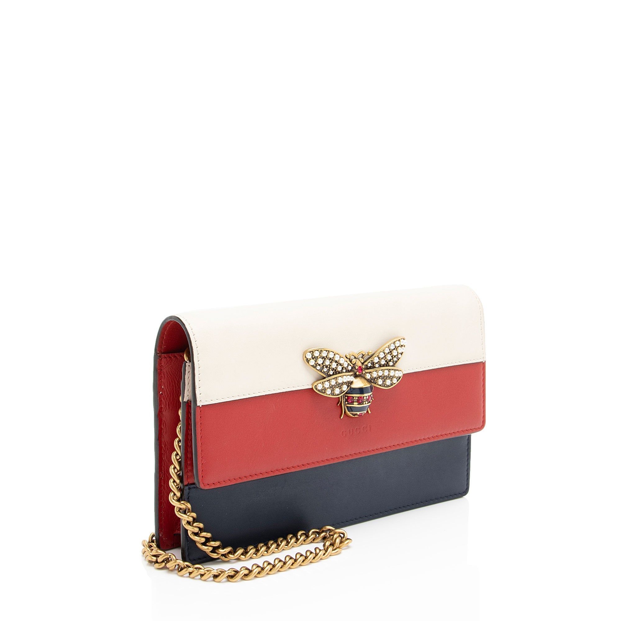 Gucci Calfskin QueLB Margaret Wallet on Chain