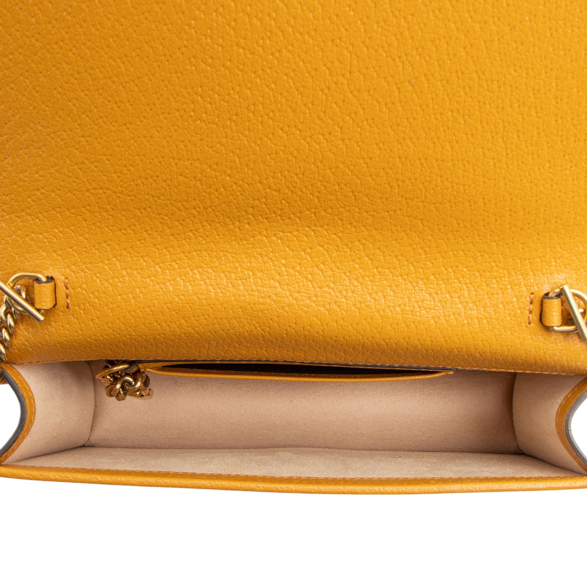 Gucci Calfskin Raffia Bamboo Diana Mini Chain Crossbody