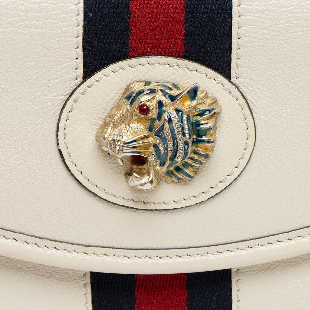 Gucci Calfskin Rajah Mini Flap Bag (SHF-ofd1Mc)