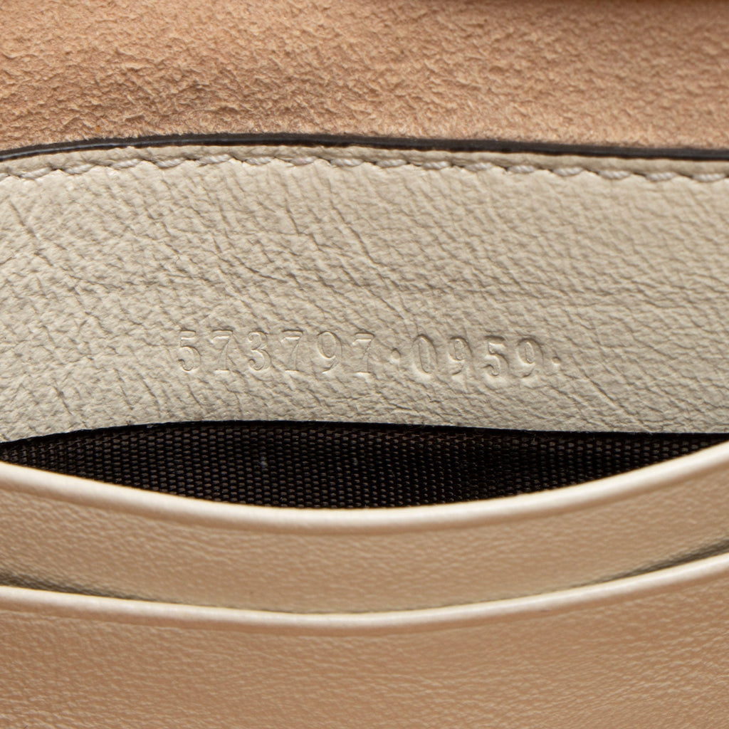 Gucci Calfskin Rajah Mini Flap Bag (SHF-ofd1Mc)