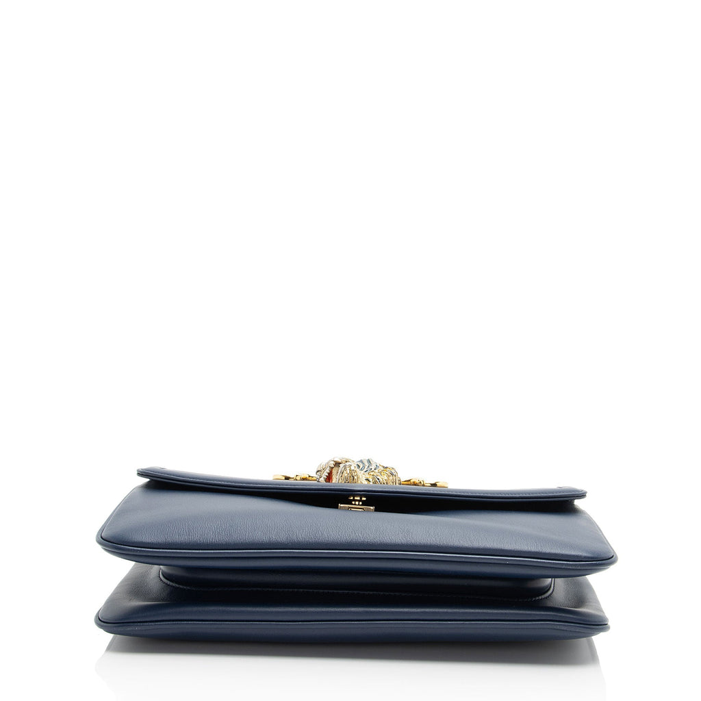 Gucci Calfskin Rajah Zumi Medium Shoulder Bag (SHF-bv9Xhf)