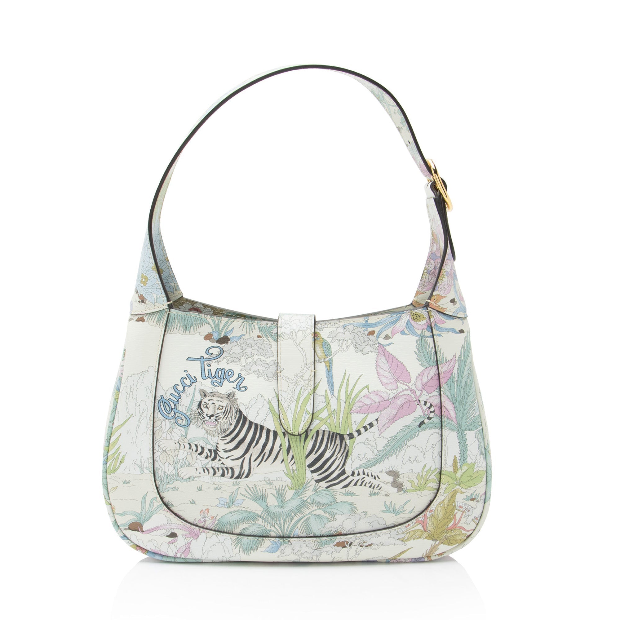 Gucci Calfskin Shangai Tiger Jackie 1961 Small Hobo