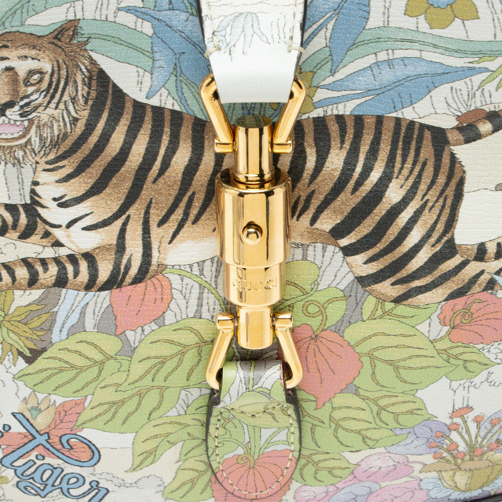 Gucci Calfskin Shangai Tiger Jackie 1961 Small Hobo