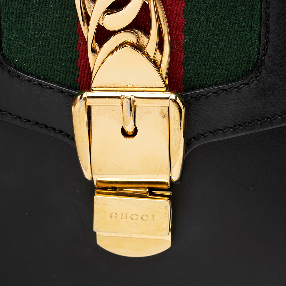 Gucci Leather Sylvie Small Shoulder Bag (SHF-15524)
