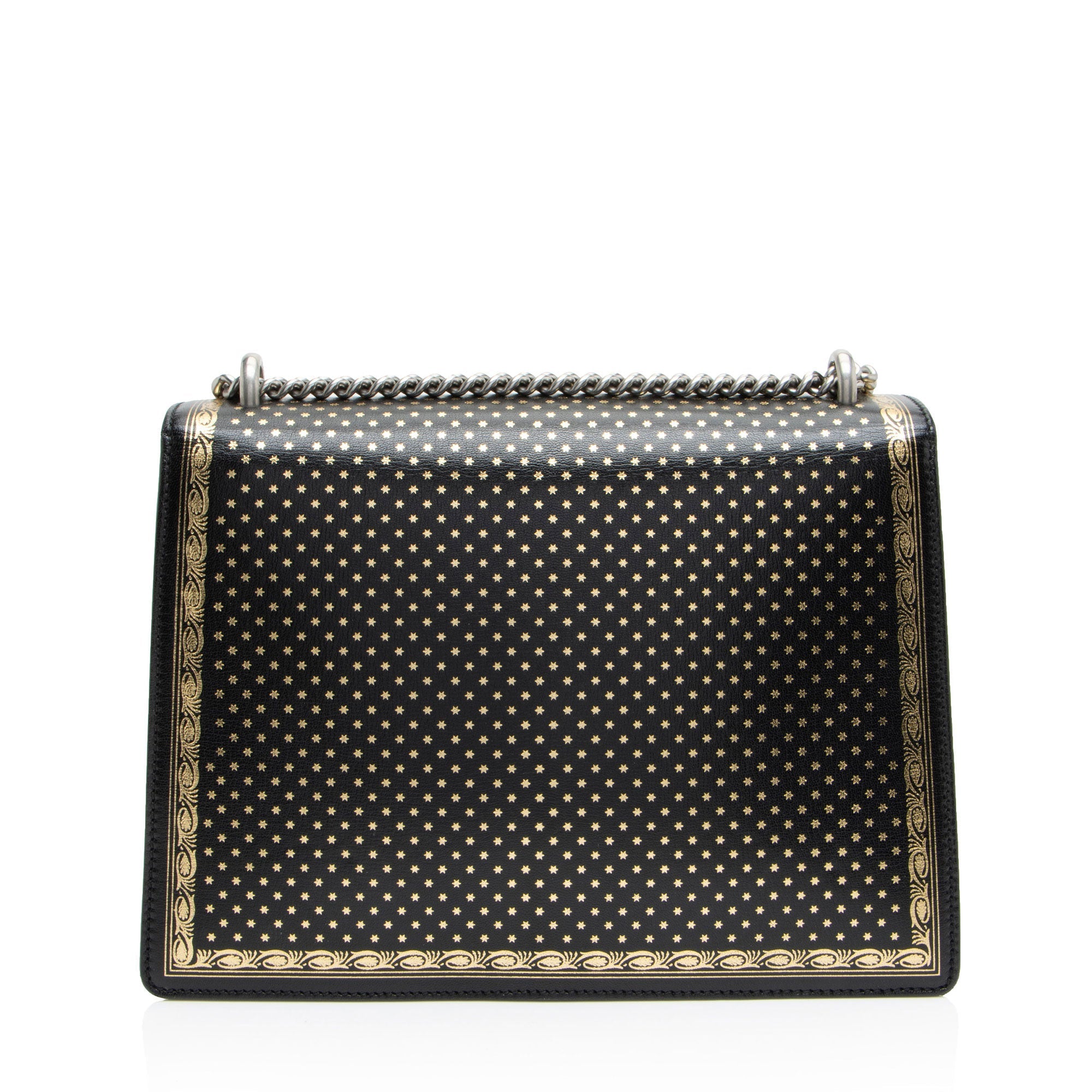 Gucci Calfskin Star Print Guccy Dionysus Large Shoulder Bag