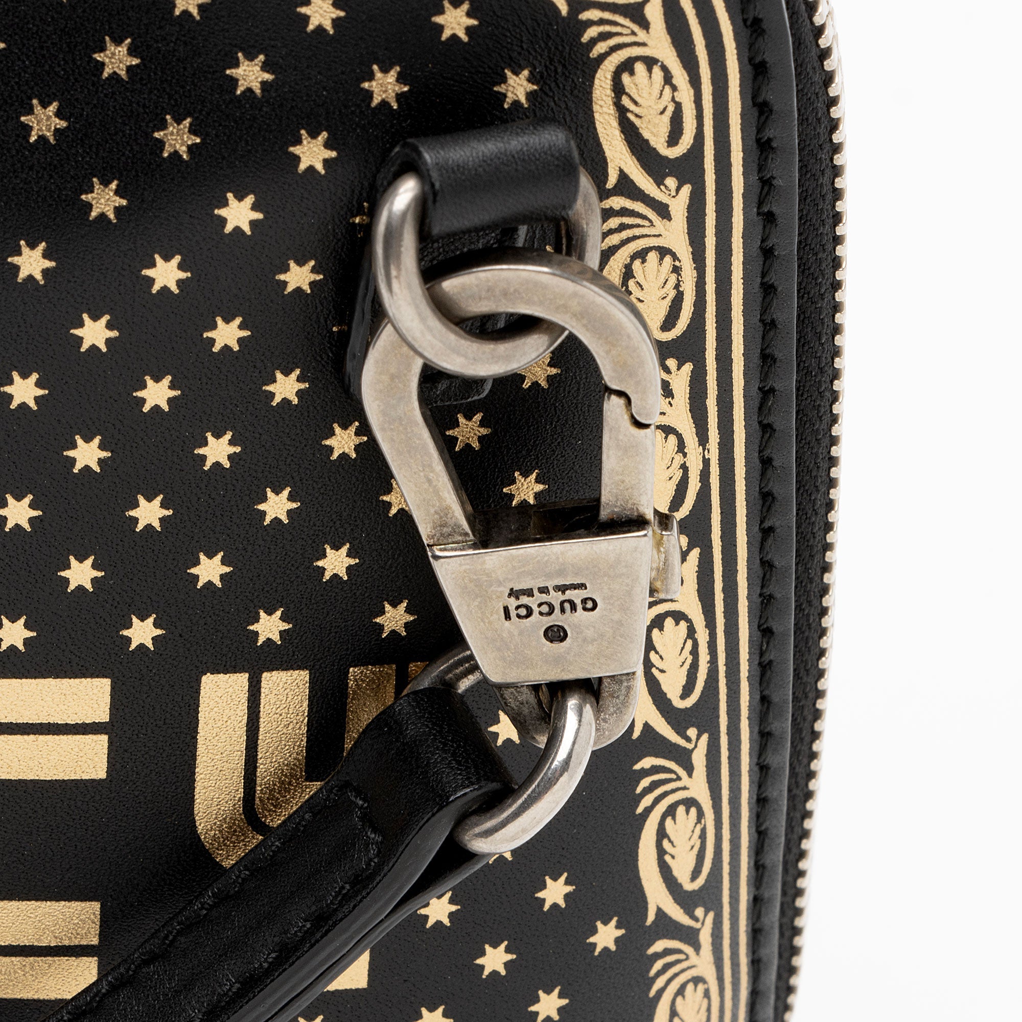 Gucci Calfskin Star Print Guccy Mini Shoulder Bag