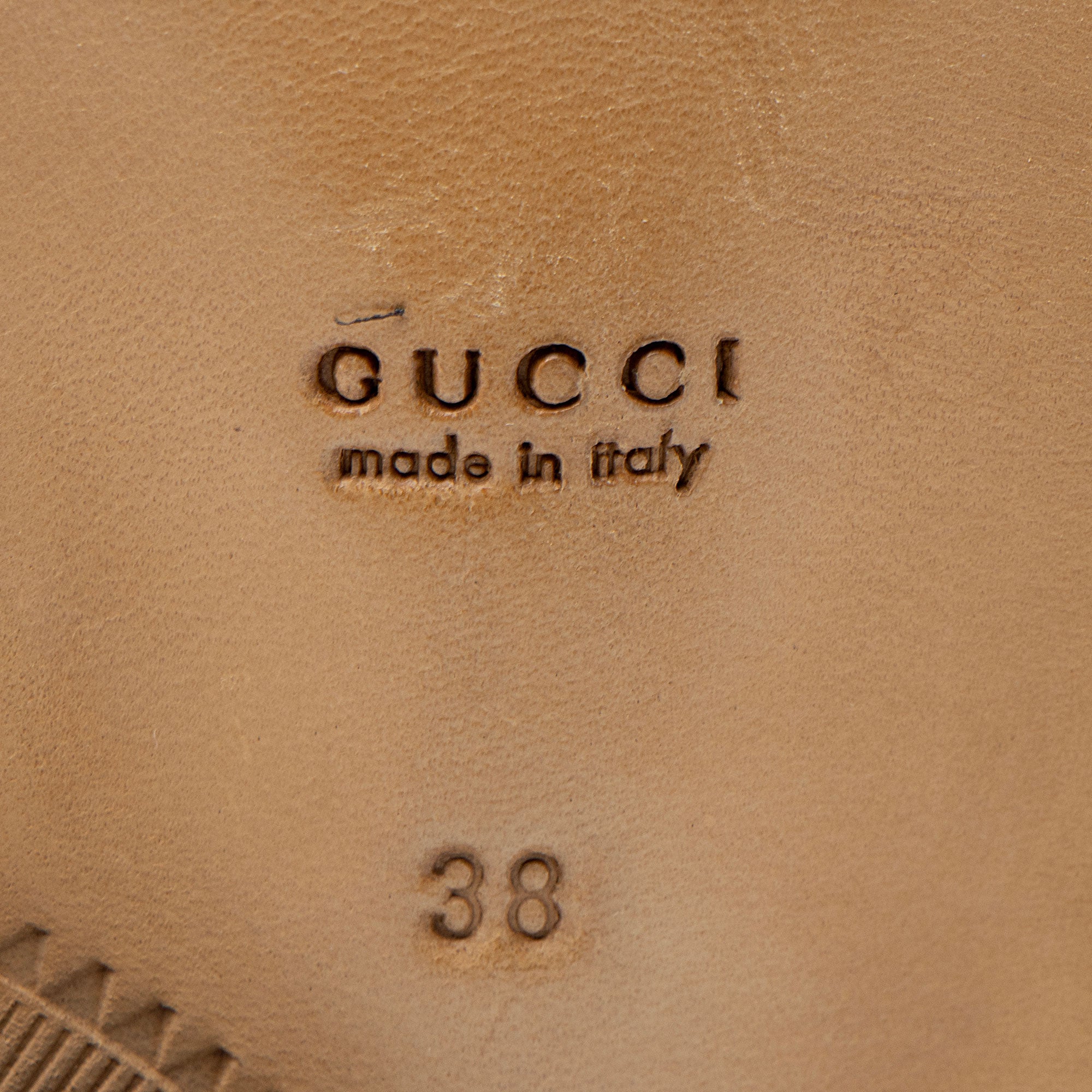 Gucci Calfskin Studded Jakarta Brogue Ankle Boots - Size 8 / 38