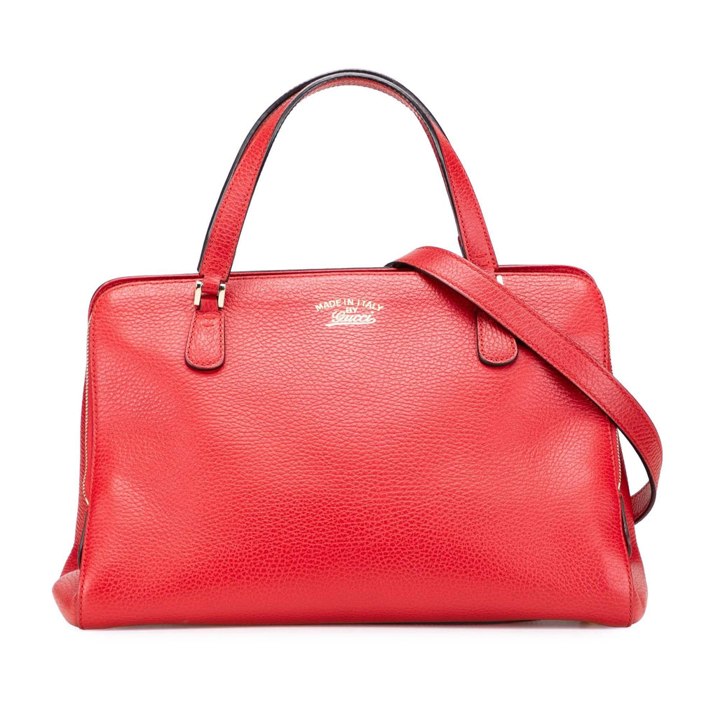 Gucci Calfskin Swing Top Handle Satchel