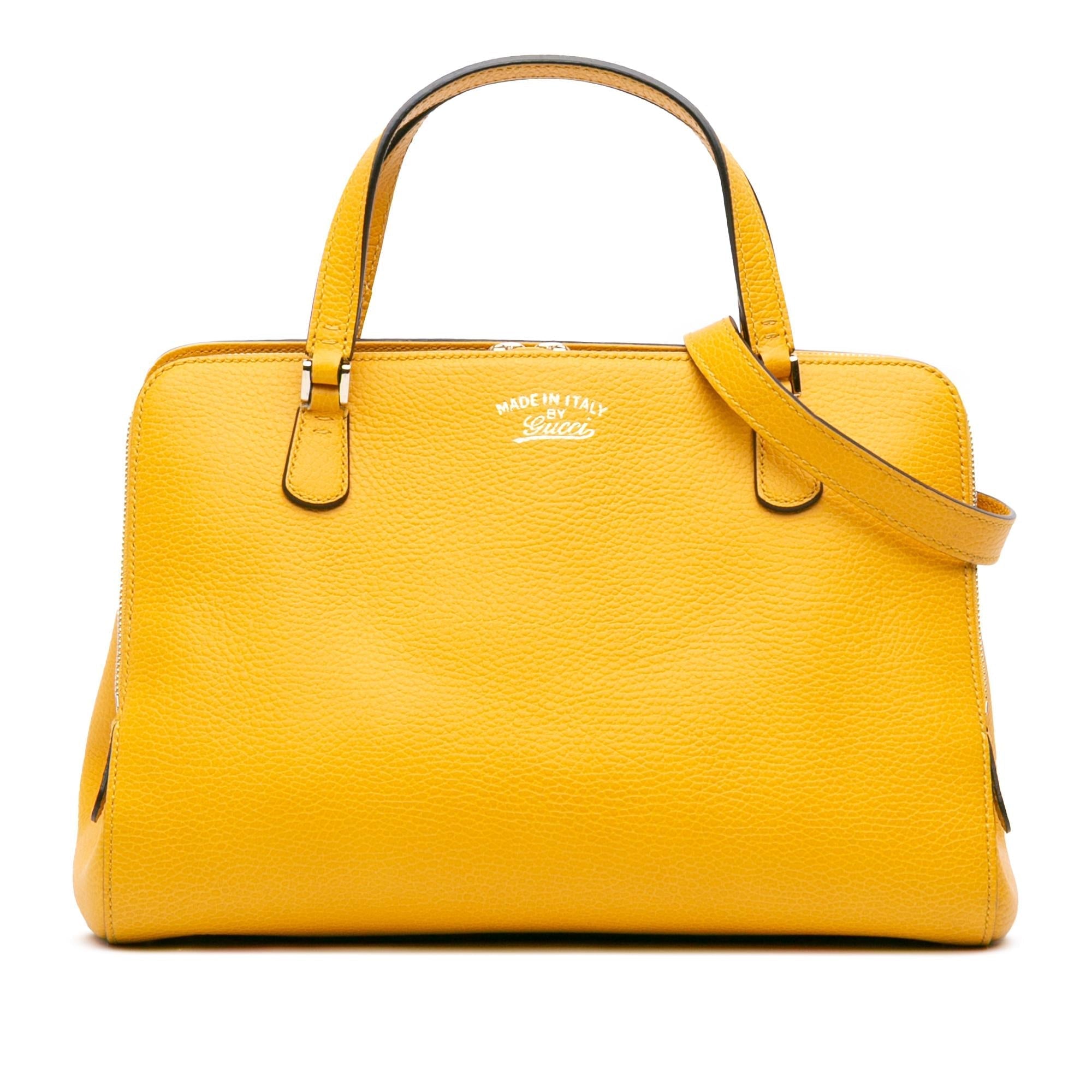 Gucci Calfskin Swing Top Handle Satchel