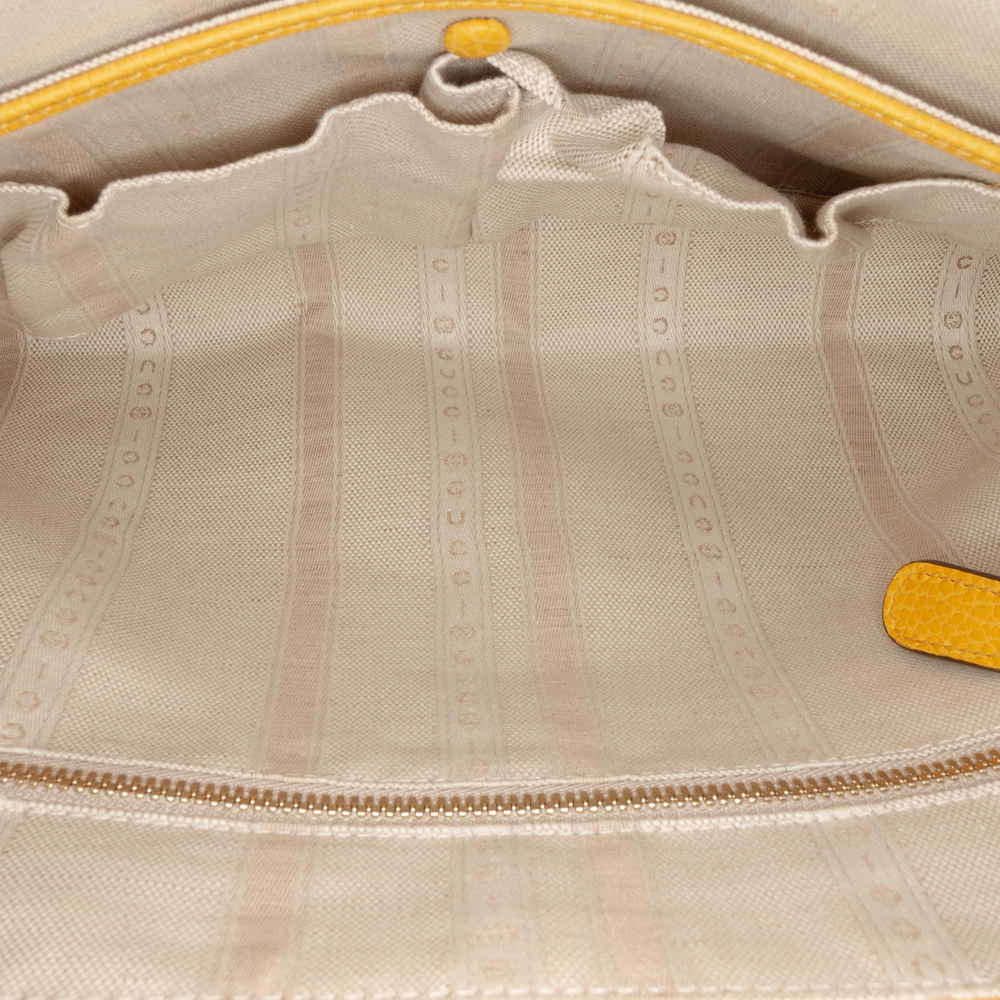 Gucci Calfskin Swing Top Handle Satchel