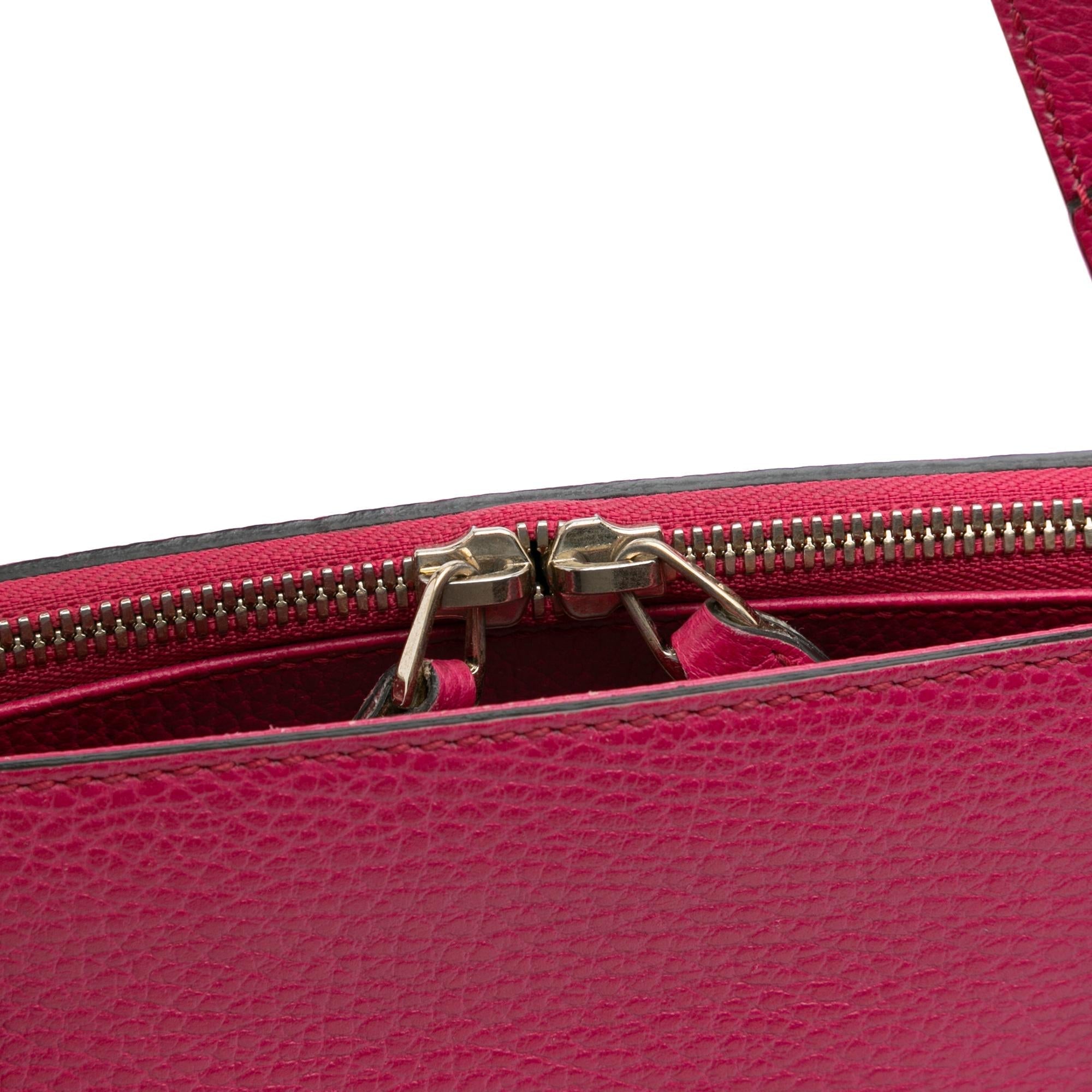 Gucci Calfskin Swing Top Handle Satchel