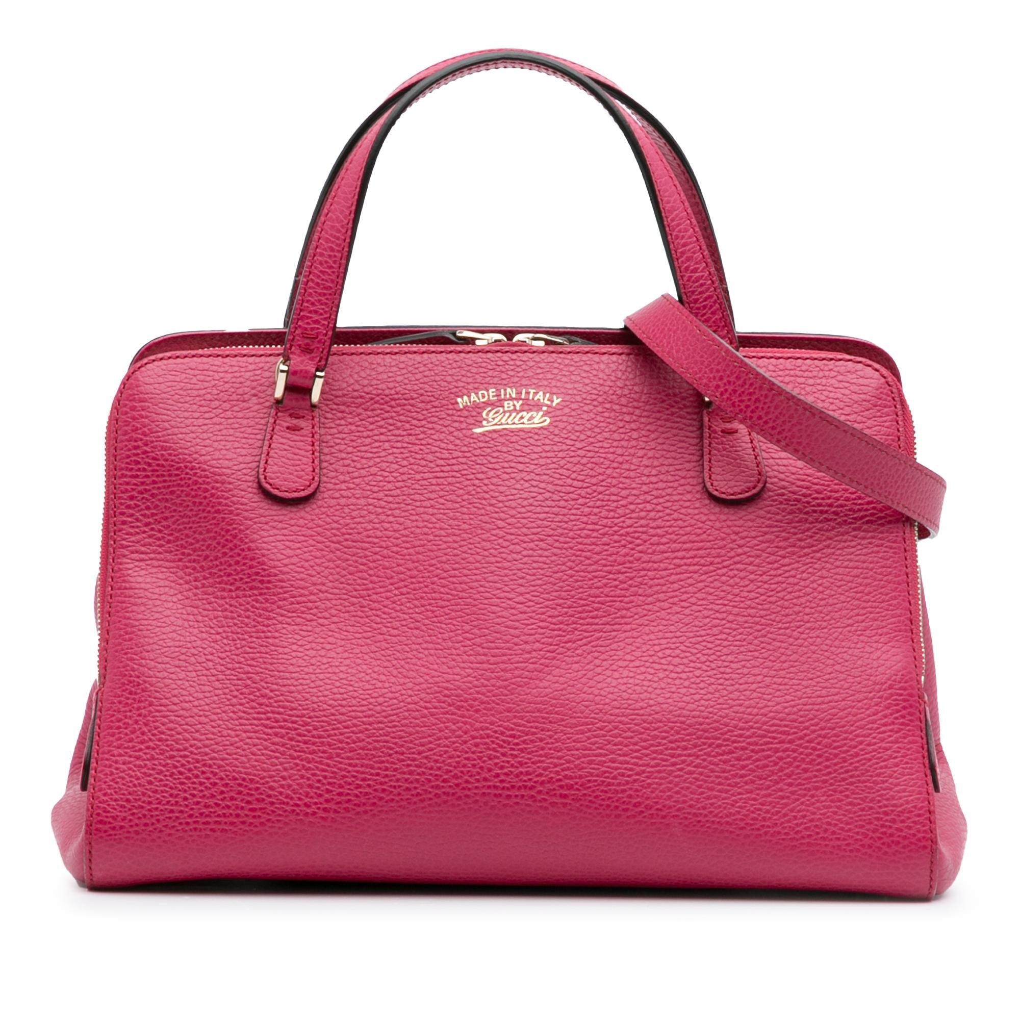 Gucci Calfskin Swing Top Handle Satchel