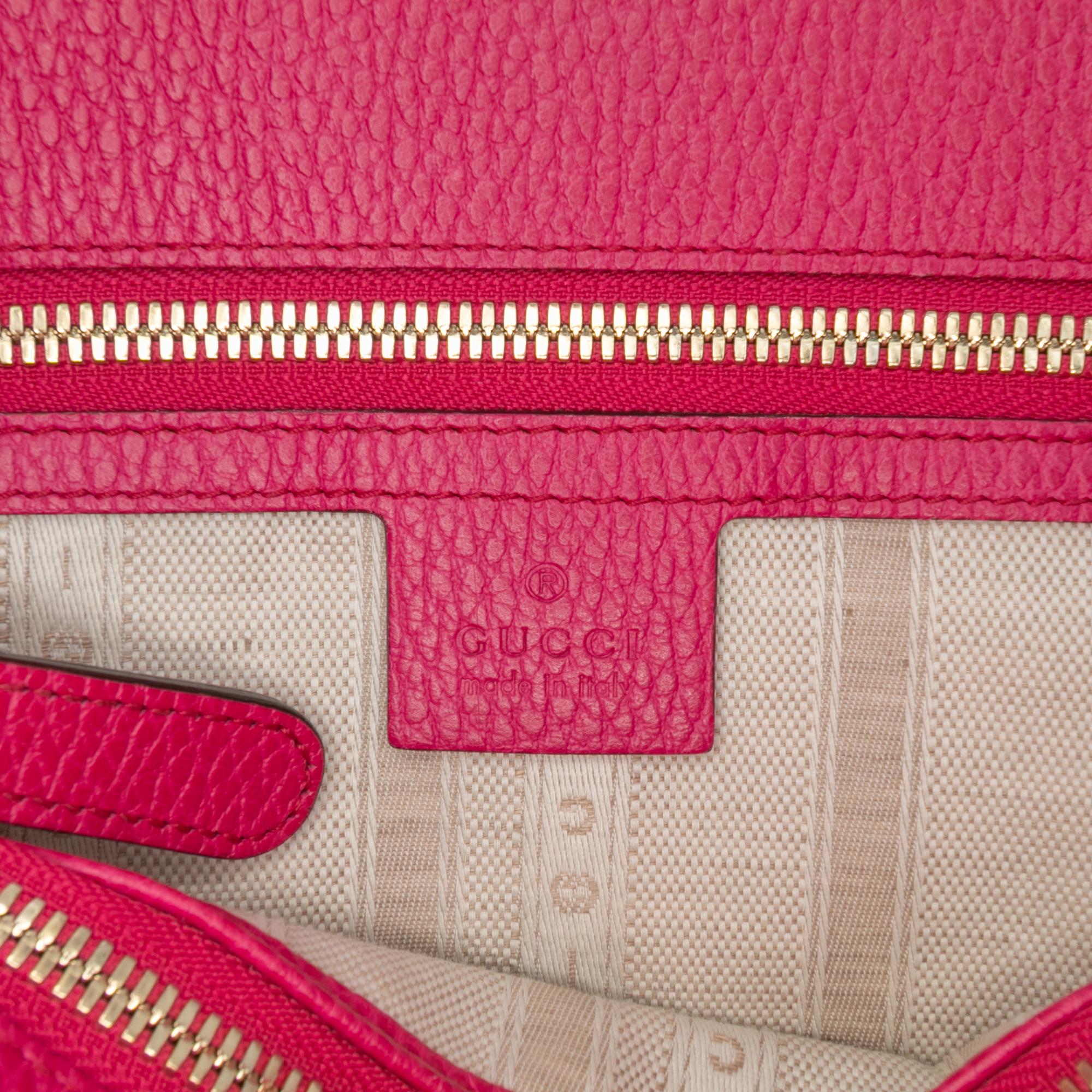 Gucci Calfskin Swing Top Handle Satchel