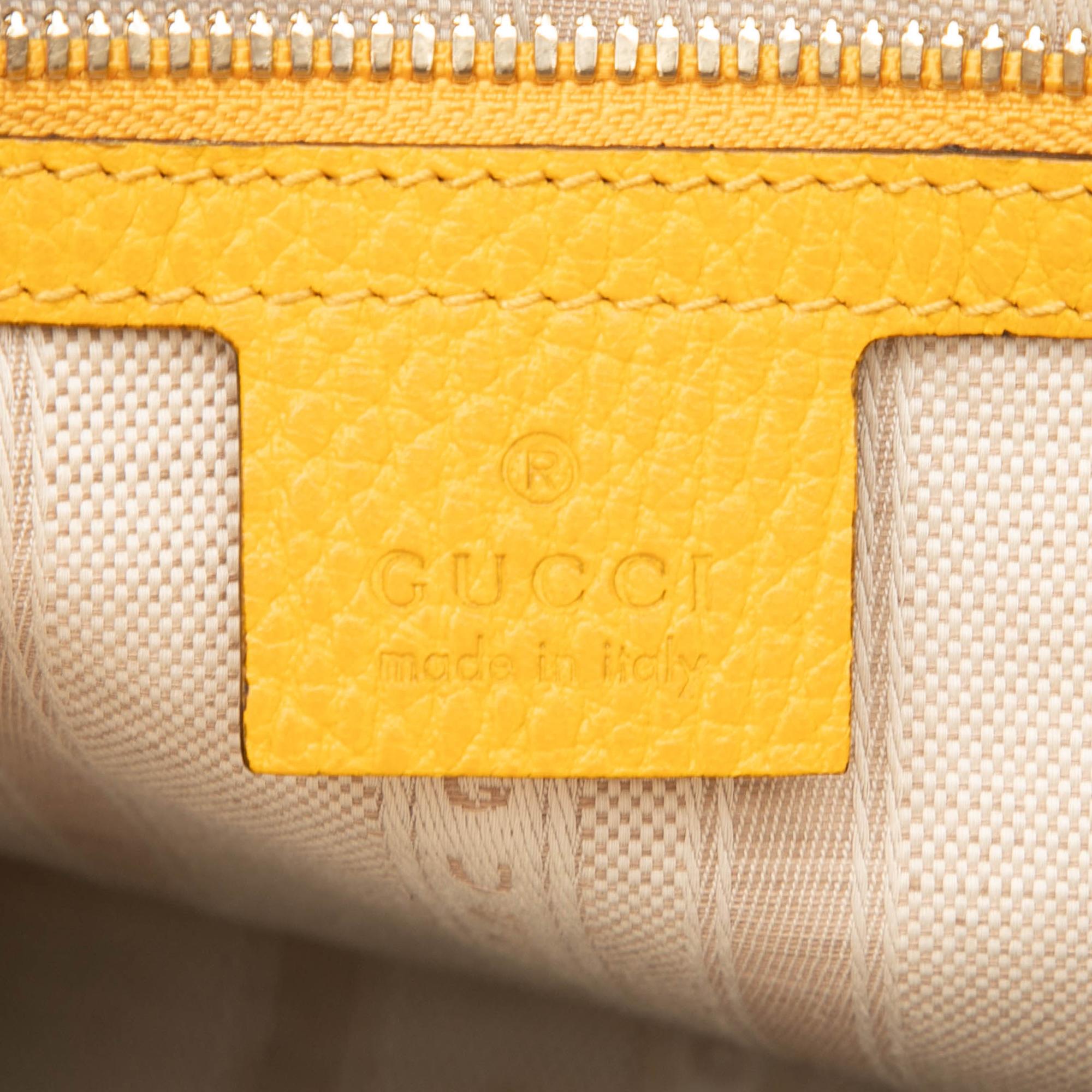 Gucci Calfskin Swing Top Handle Satchel