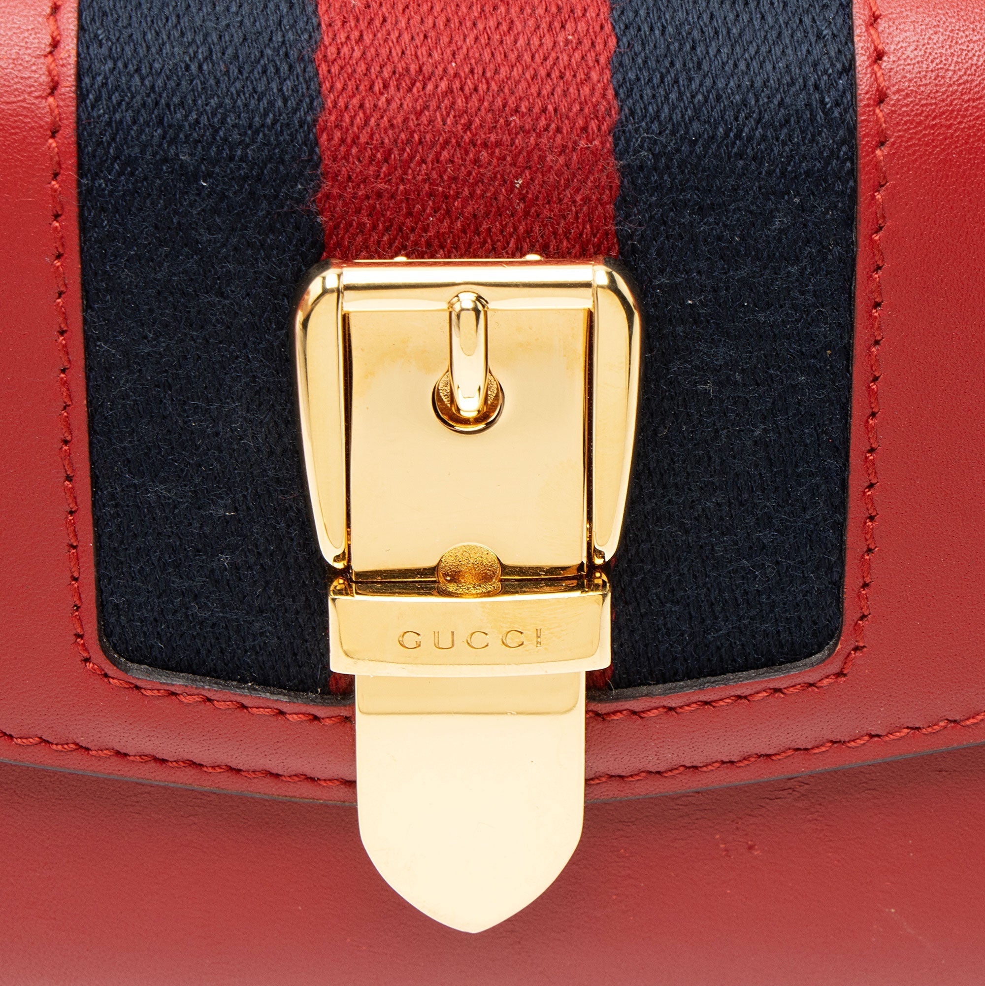 Gucci Calfskin Sylvie ContinLBtal Wallet