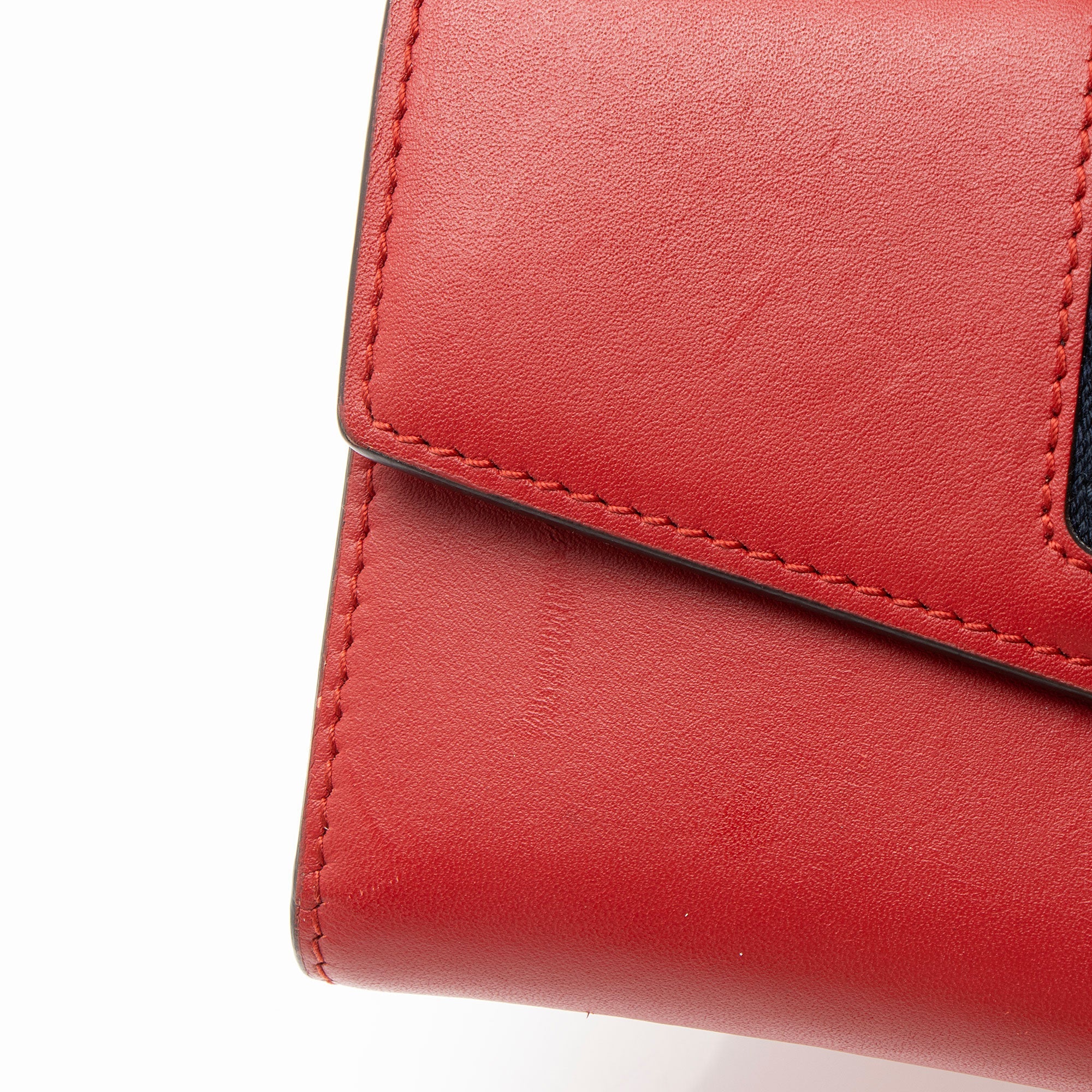 Gucci Calfskin Sylvie ContinLBtal Wallet
