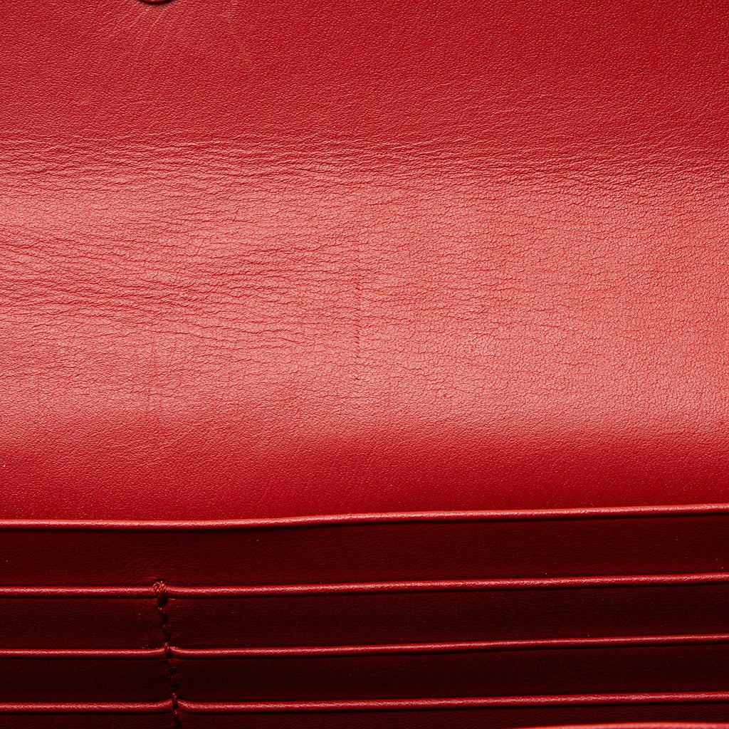 Gucci Calfskin Sylvie ContinLBtal Wallet