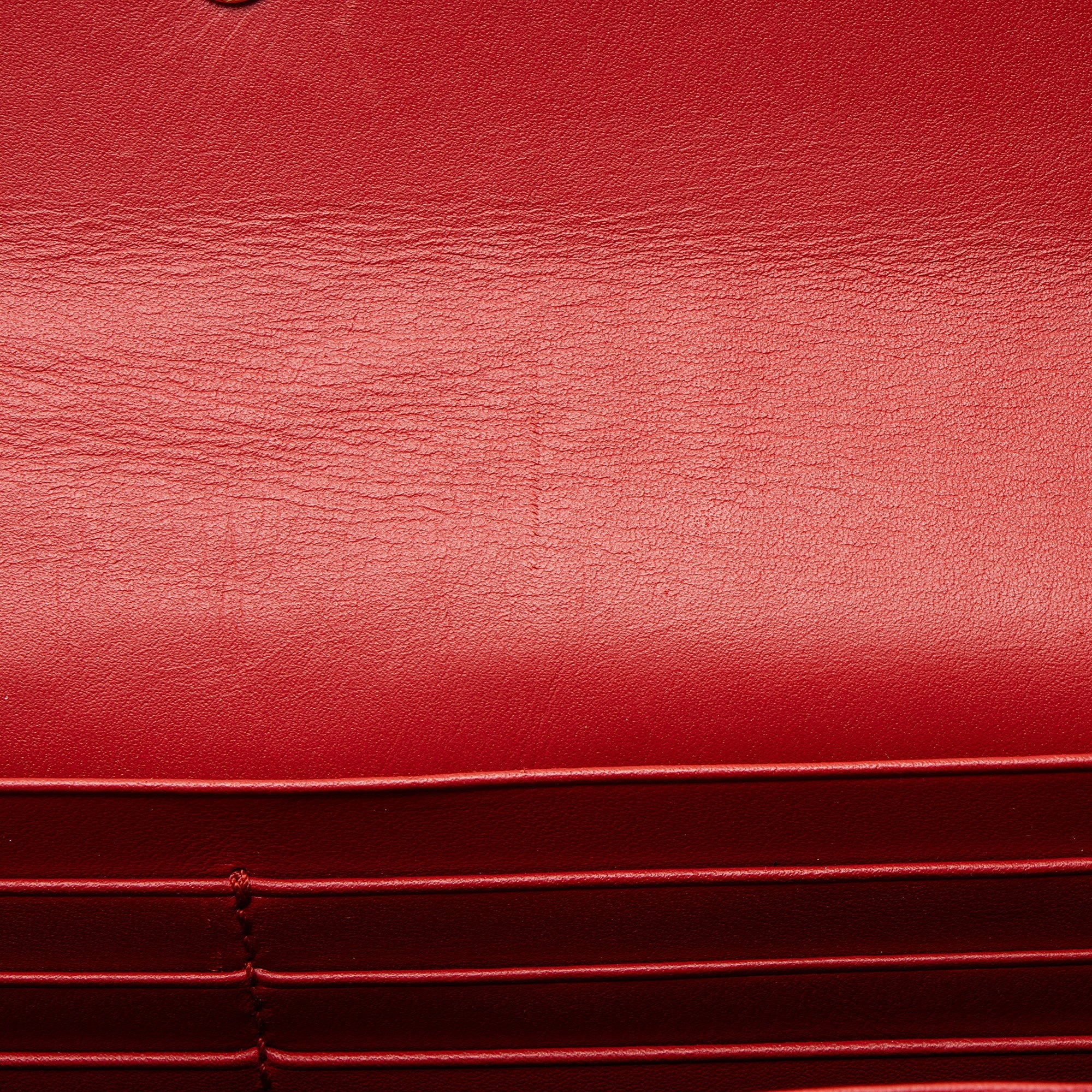 Gucci Calfskin Sylvie ContinLBtal Wallet