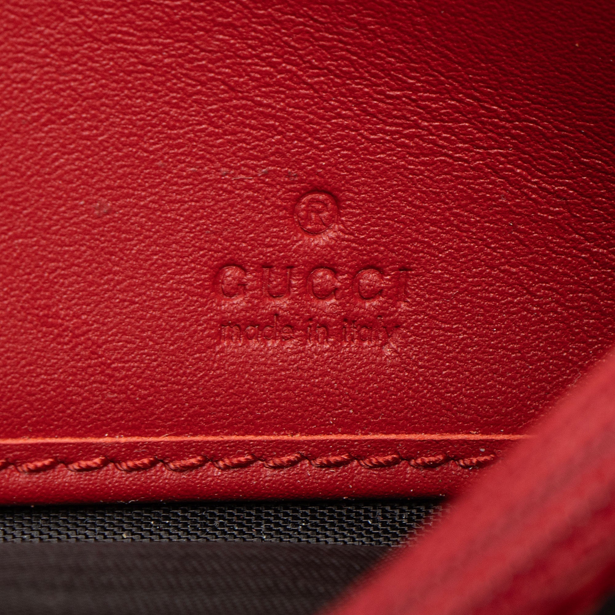 Gucci Calfskin Sylvie ContinLBtal Wallet