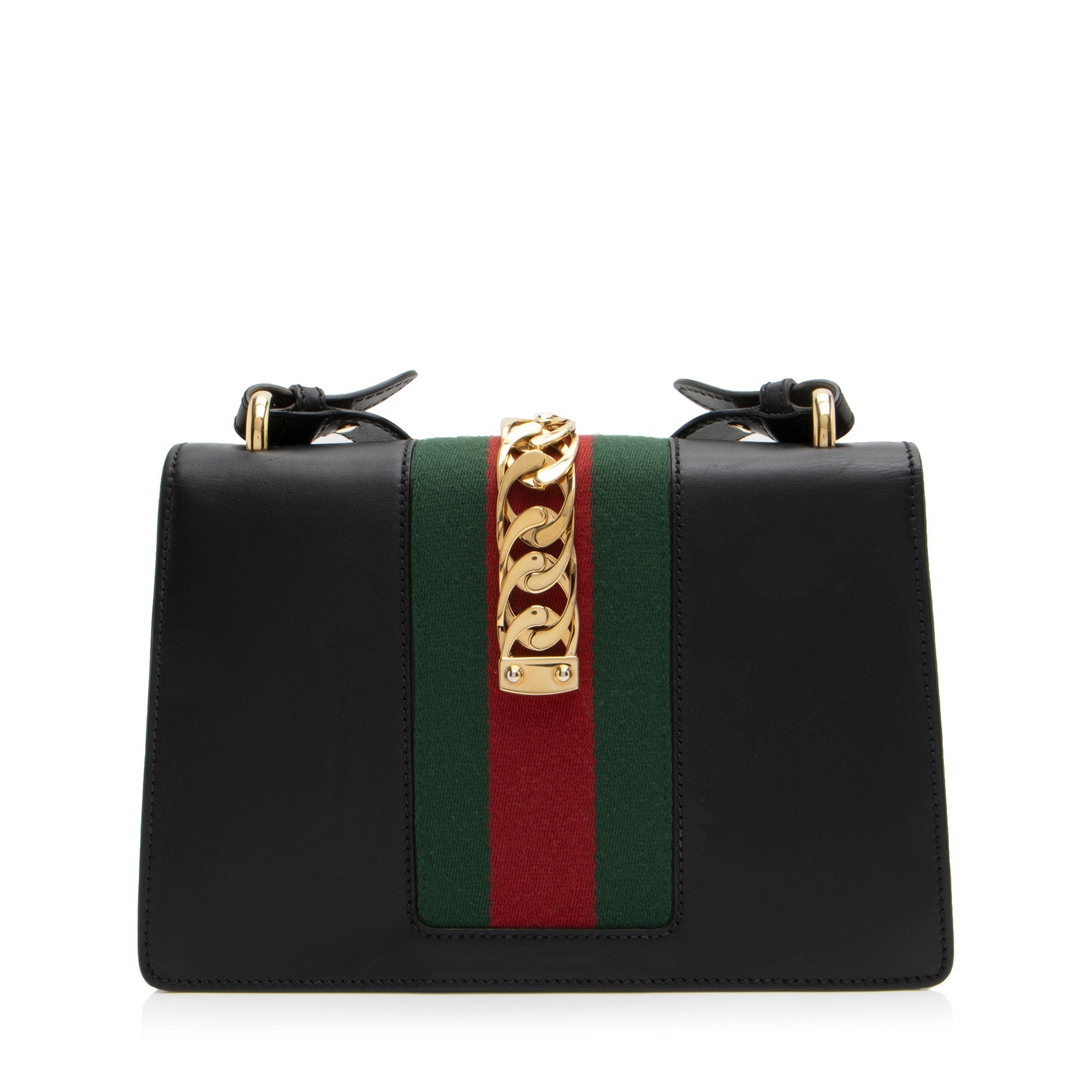 Gucci Calfskin Sylvie Small Shoulder Bag (SHF-0C37e0)