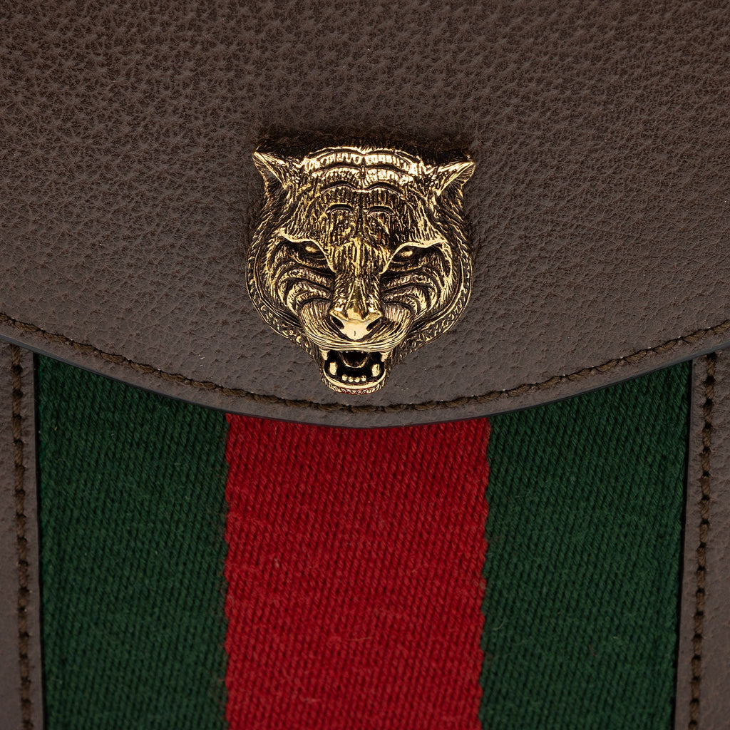 Gucci Calfskin Web Animalier Shoulder Bag