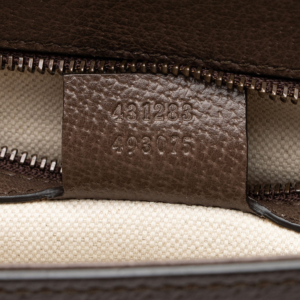 Gucci Calfskin Web Animalier Shoulder Bag