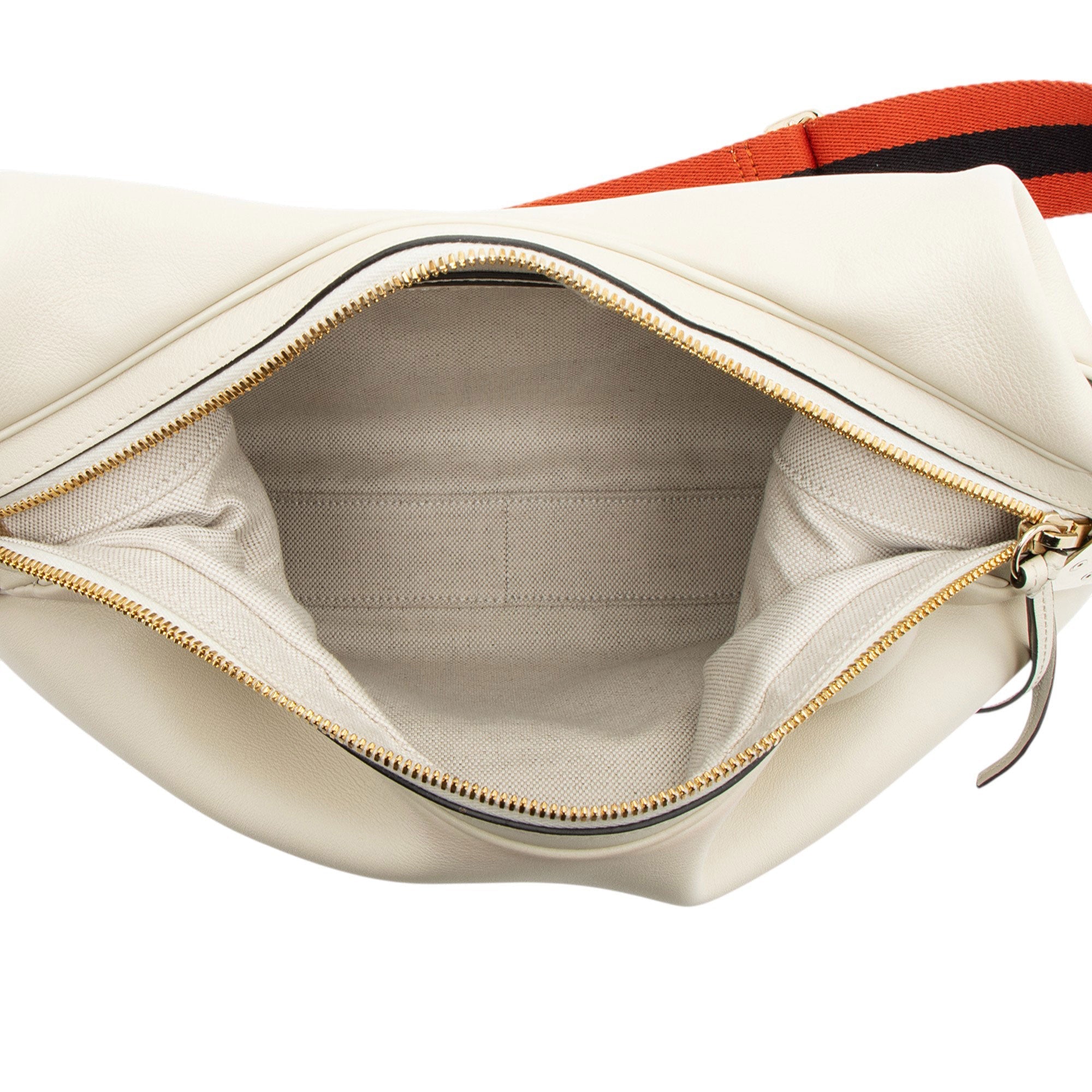 Gucci Calfskin Web Attache Large Shoulder Bag