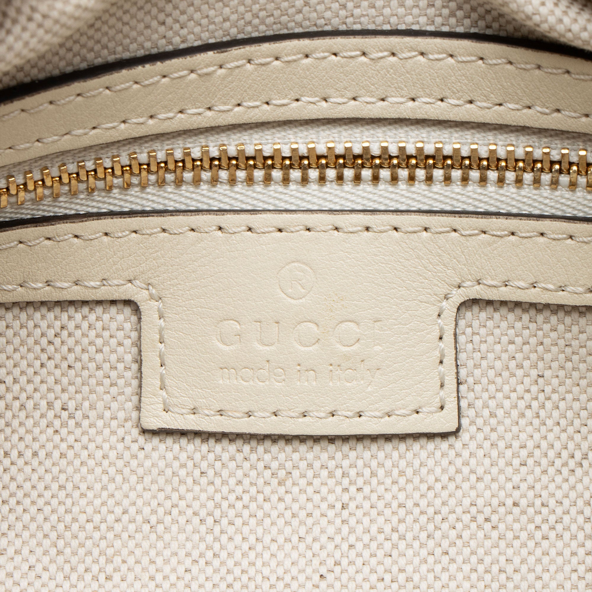 Gucci Calfskin Web Attache Large Shoulder Bag