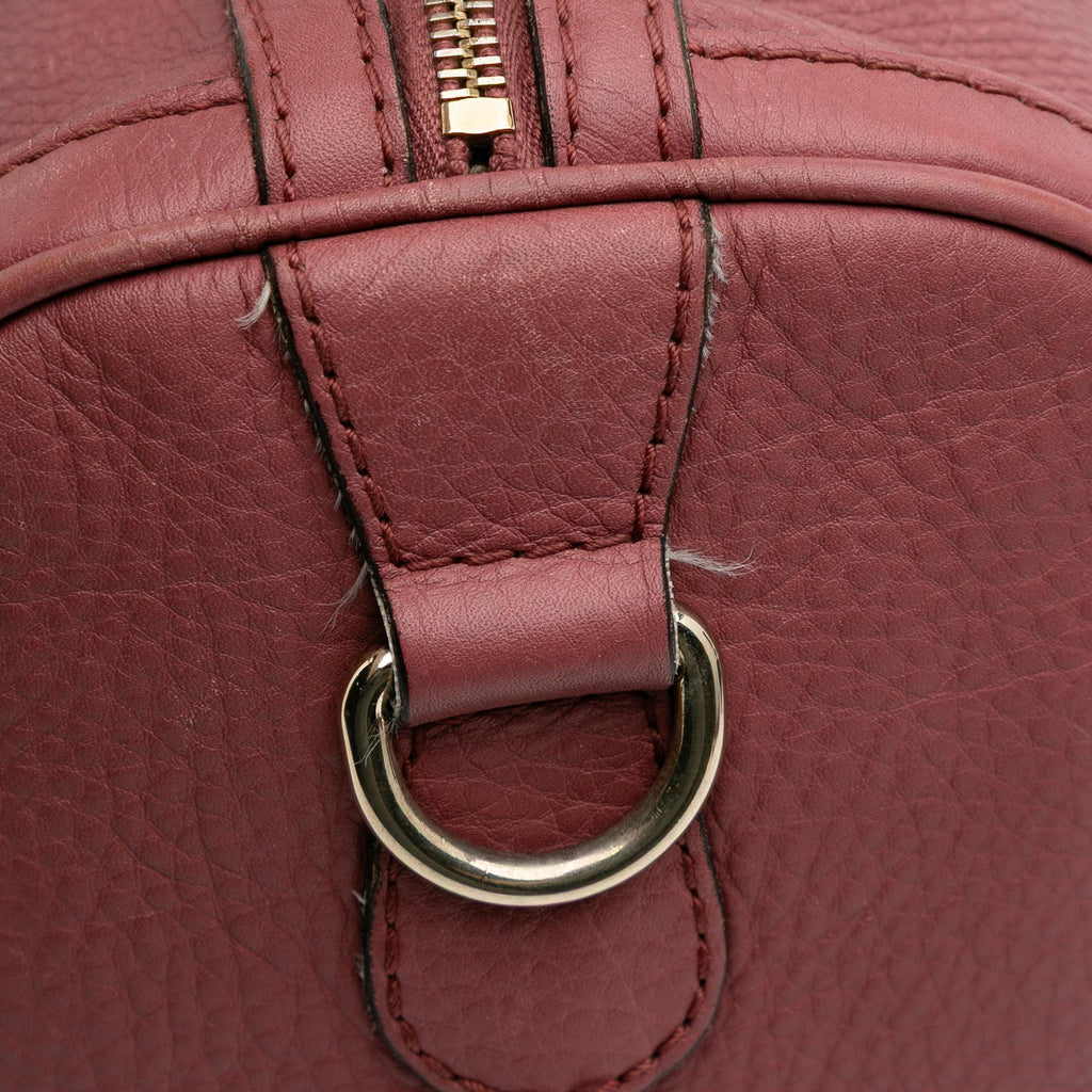 Gucci Calfskin Web Joy Boston Bag