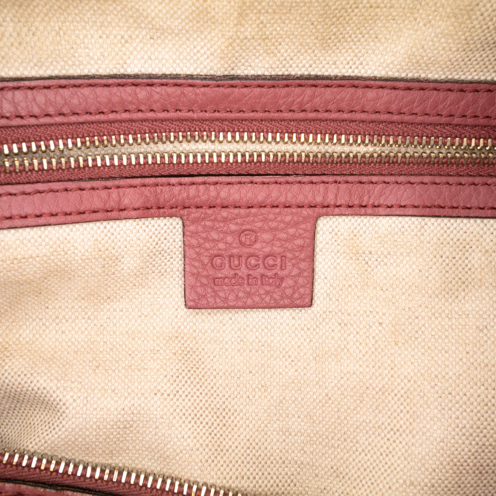 Gucci Calfskin Web Joy Boston Bag