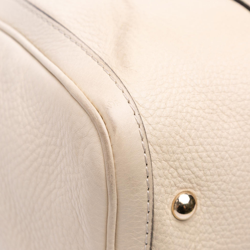 Gucci Calfskin Web Joy Boston Bag