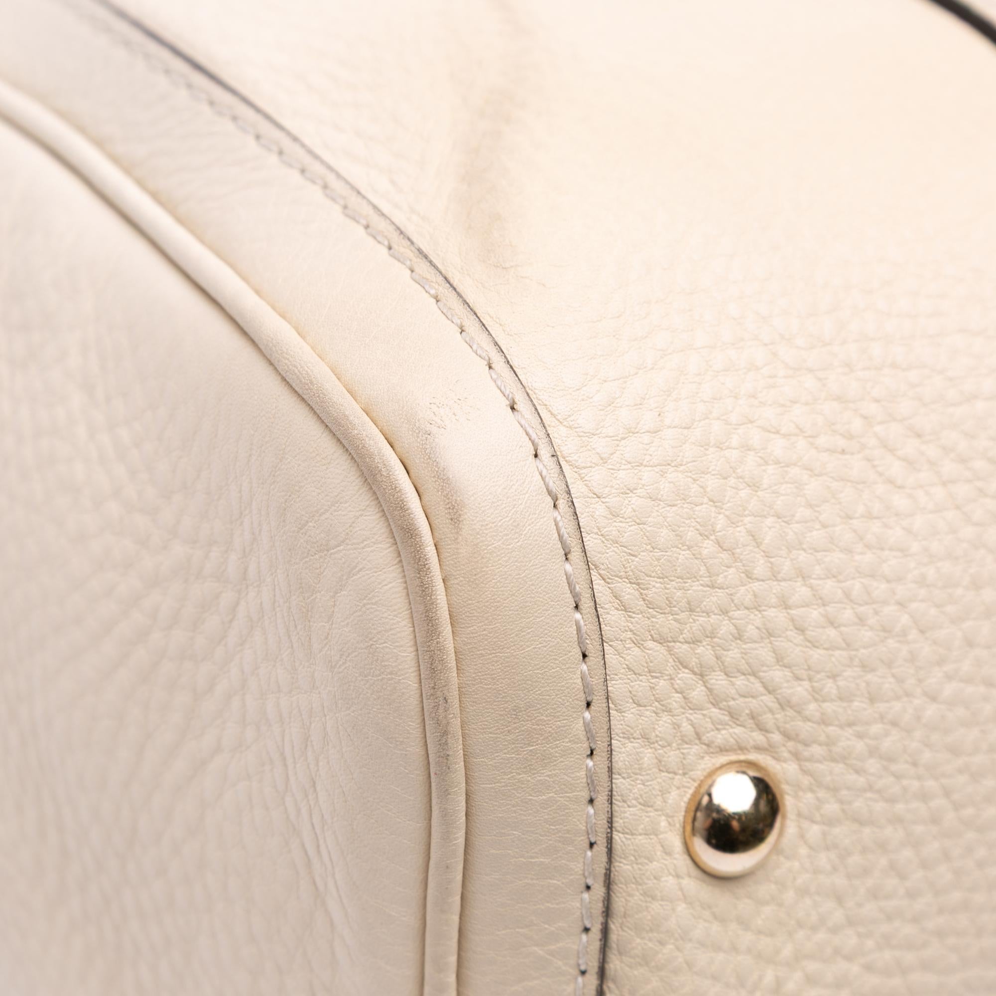 Gucci Calfskin Web Joy Boston Bag