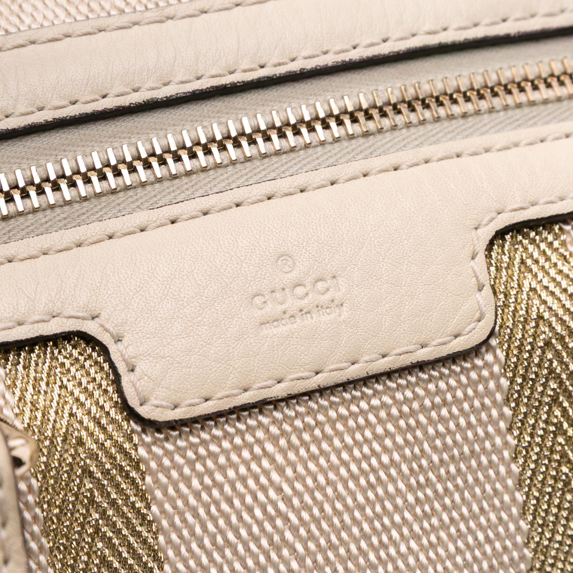 Gucci Calfskin Web Joy Boston Bag