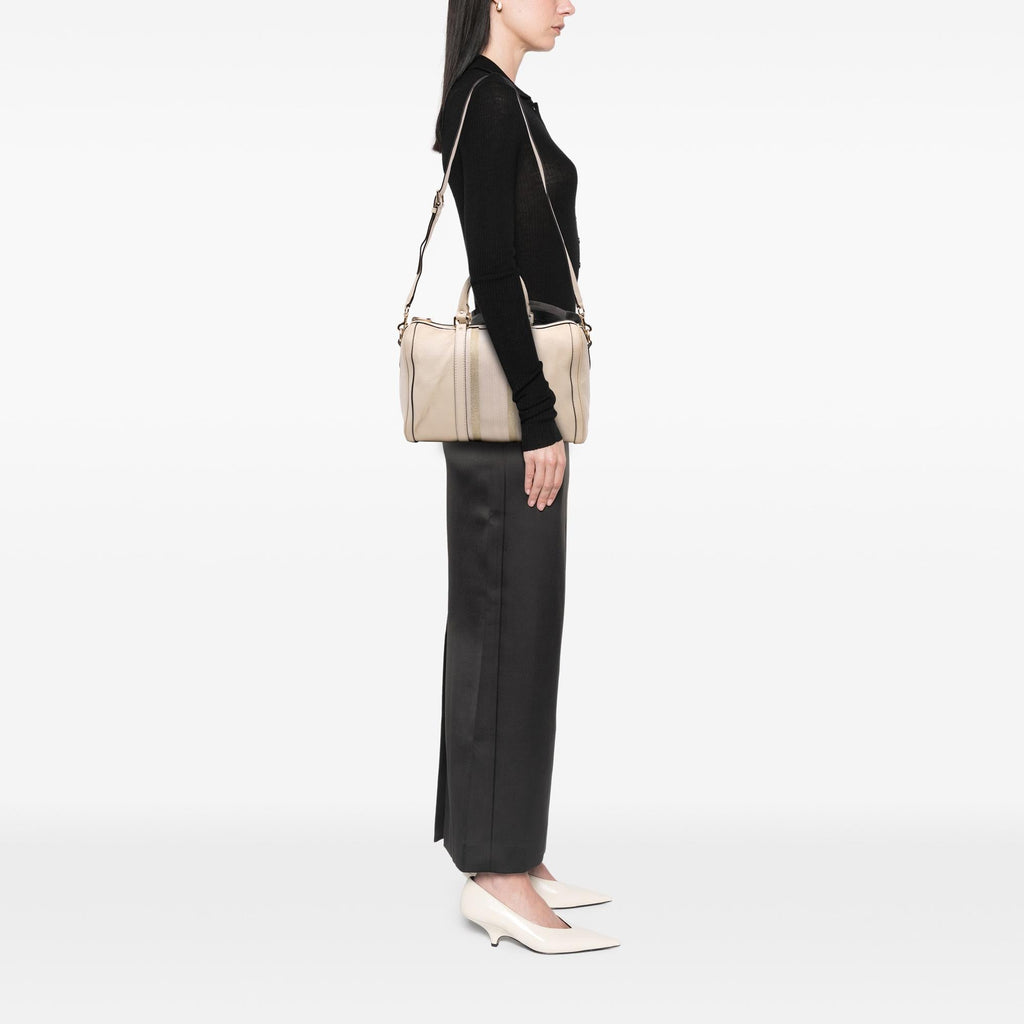 Gucci Calfskin Web Joy Boston Bag