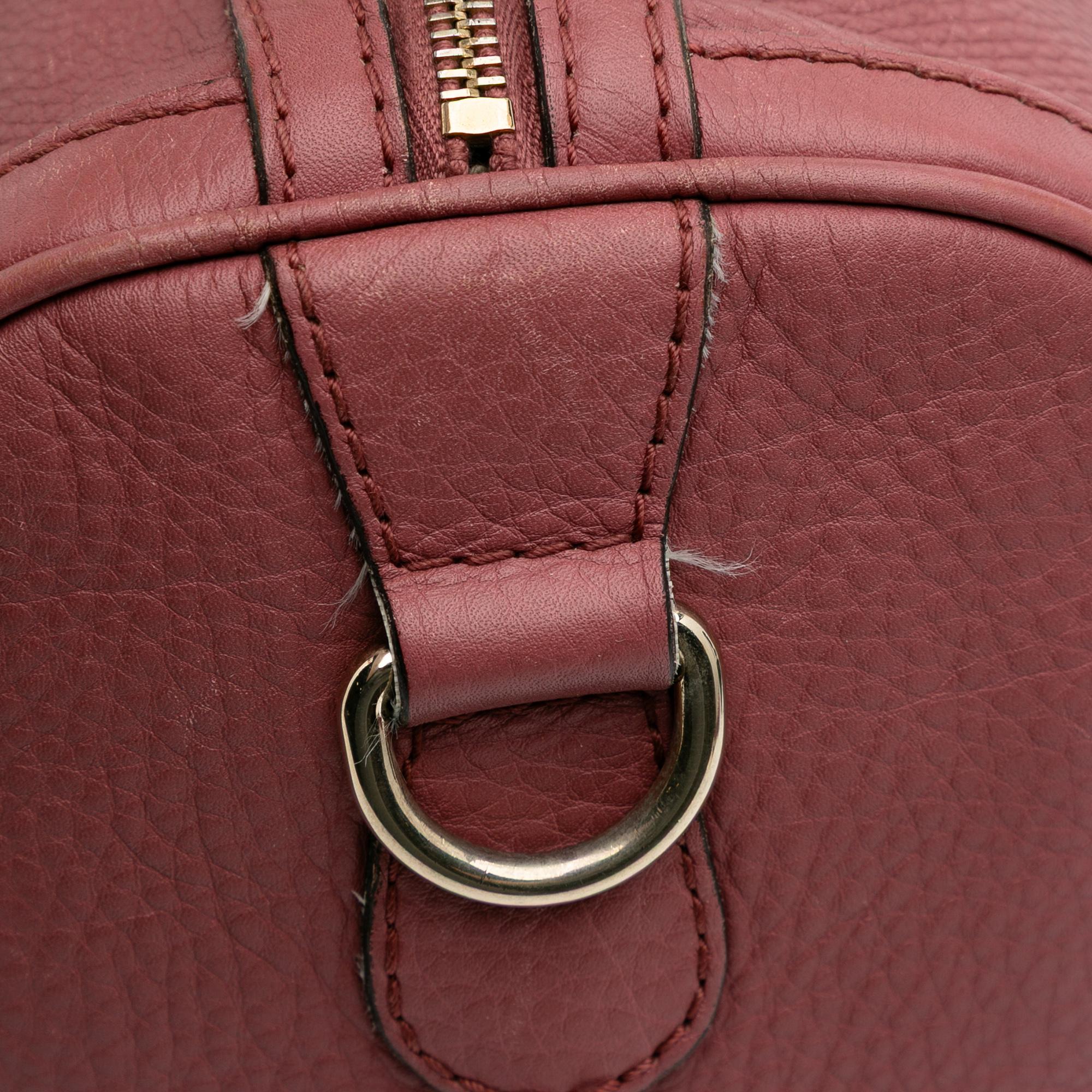 Gucci Calfskin Web Joy Boston Bag
