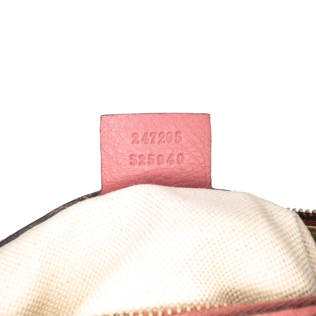 Gucci Calfskin Web Joy Boston Bag