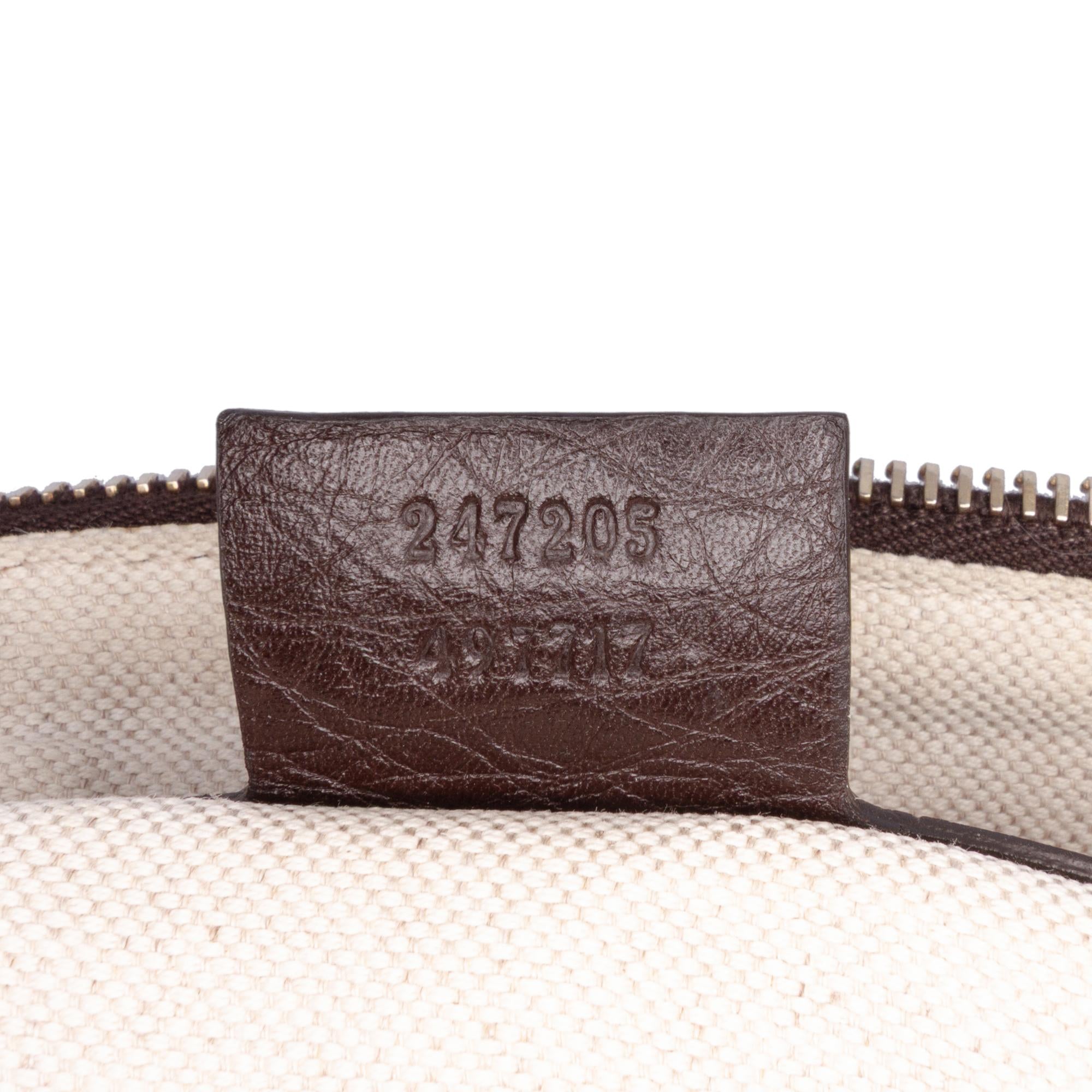 Gucci Calfskin Web Joy Boston Bag