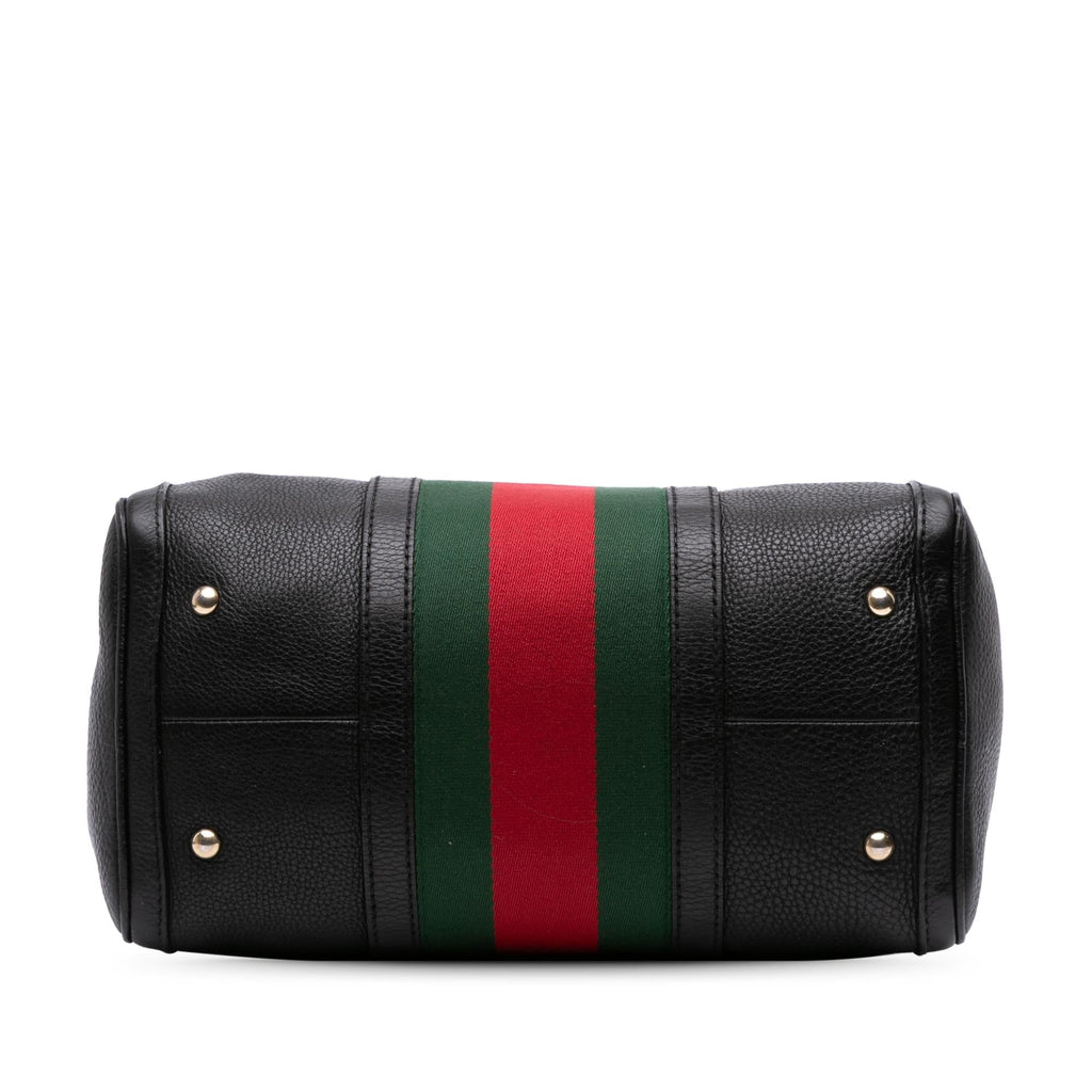 Gucci Calfskin Web Joy Boston Bag