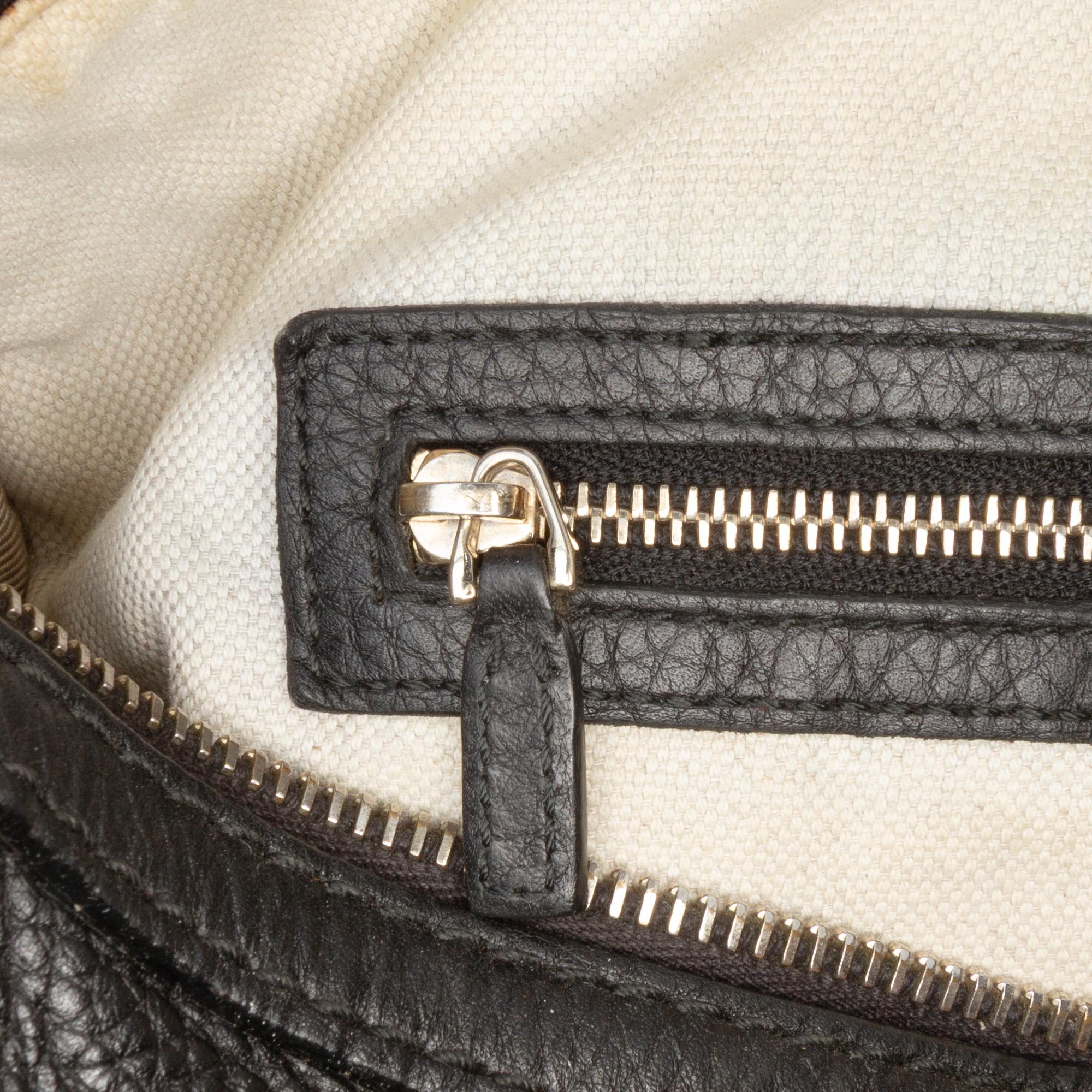 Gucci Calfskin Web Joy Boston Bag