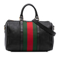Gucci Calfskin Web Joy Boston Bag