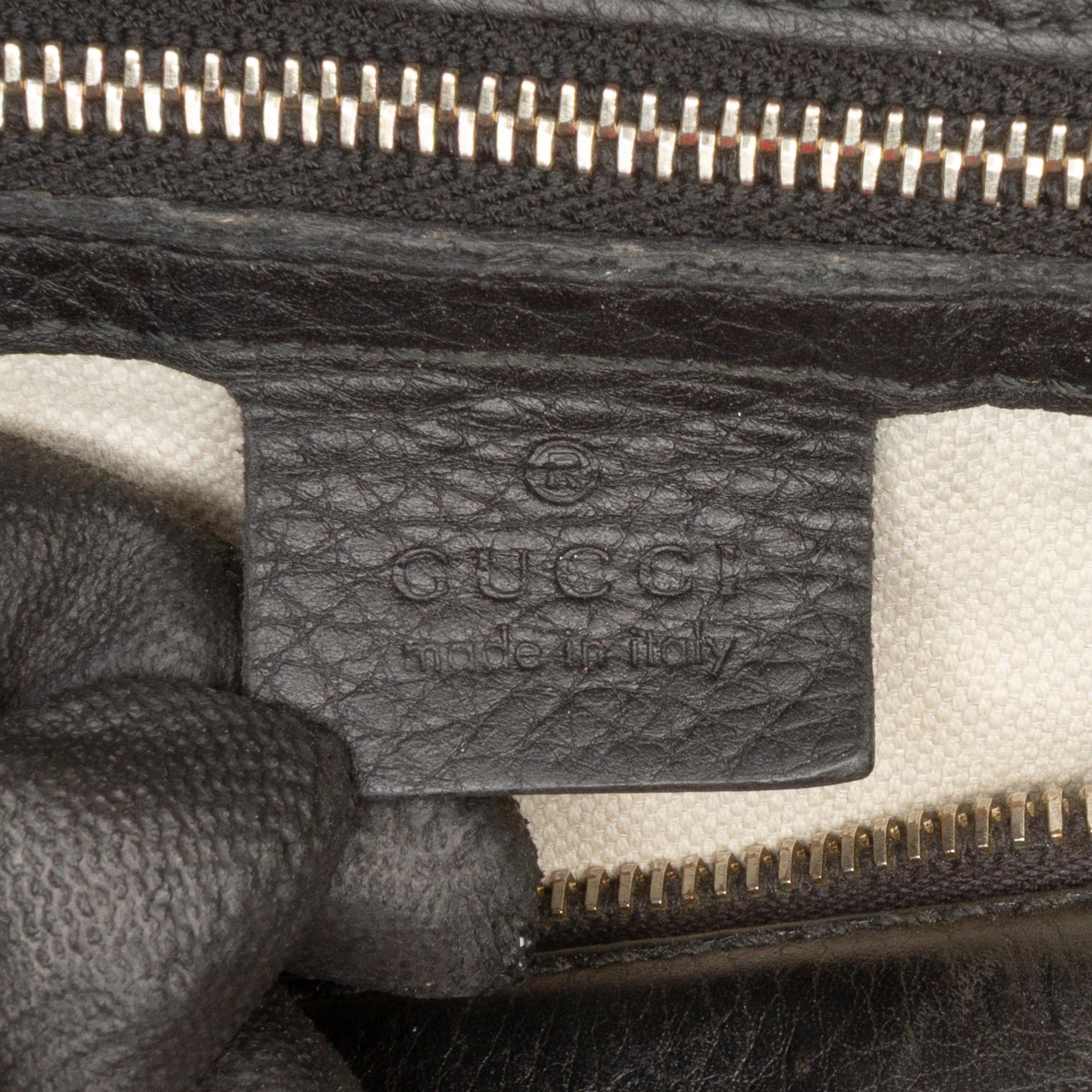 Gucci Calfskin Web Joy Boston Bag