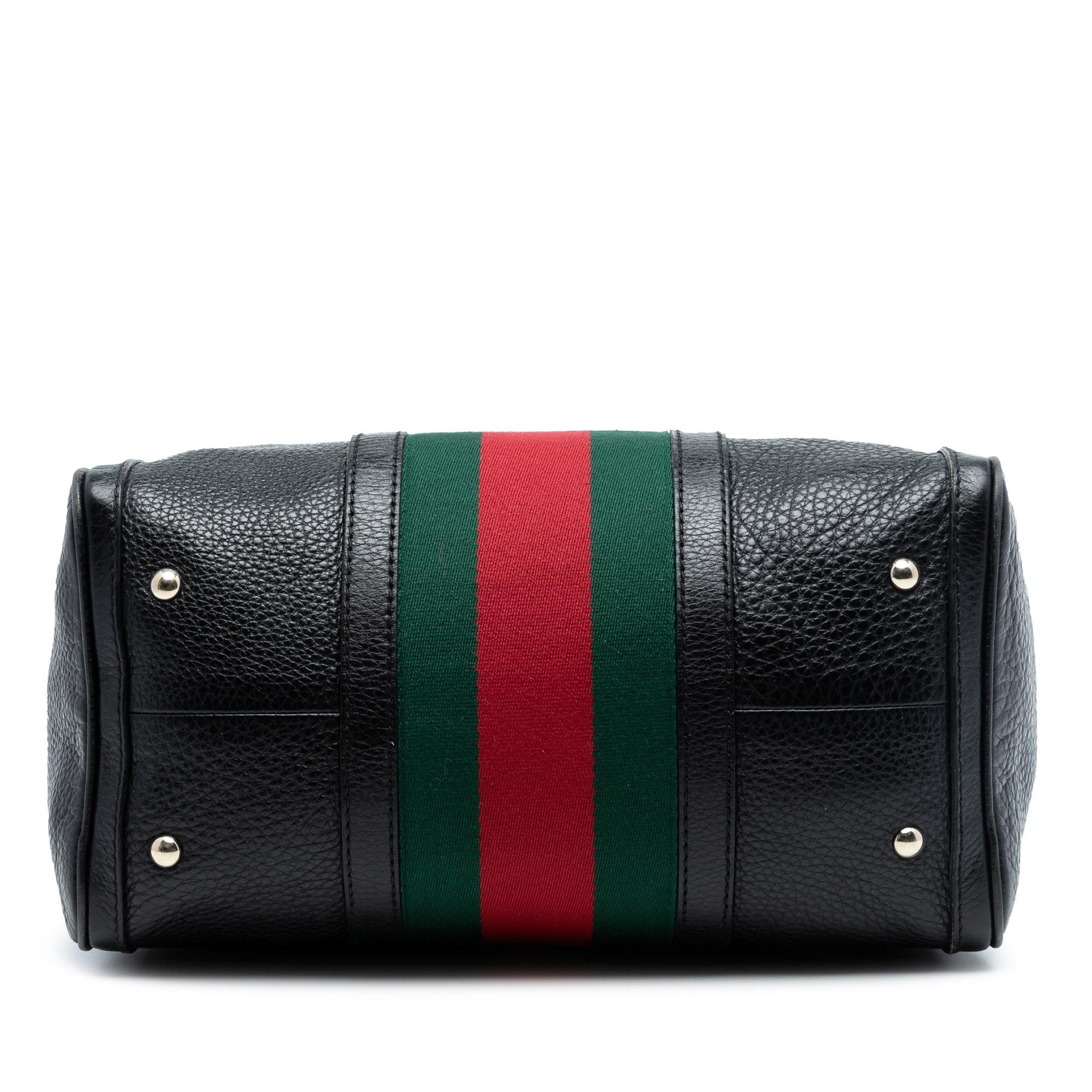 Gucci Calfskin Web Joy Boston Bag