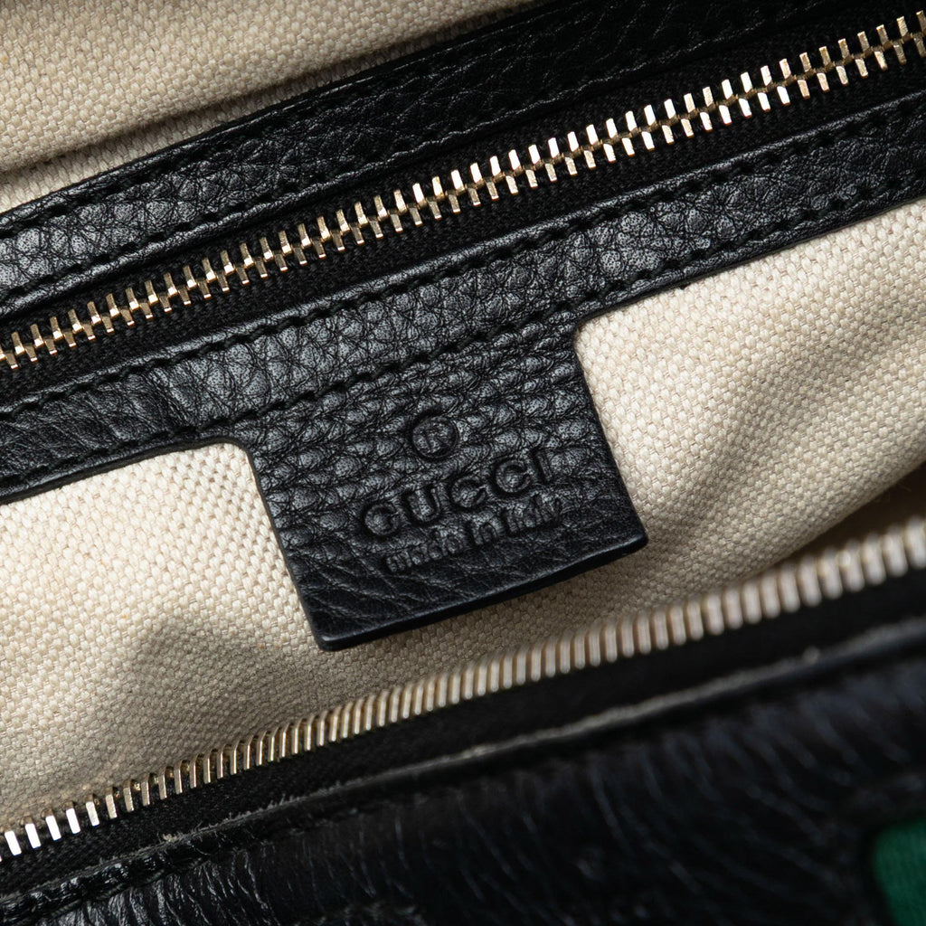 Gucci Calfskin Web Joy Boston Bag